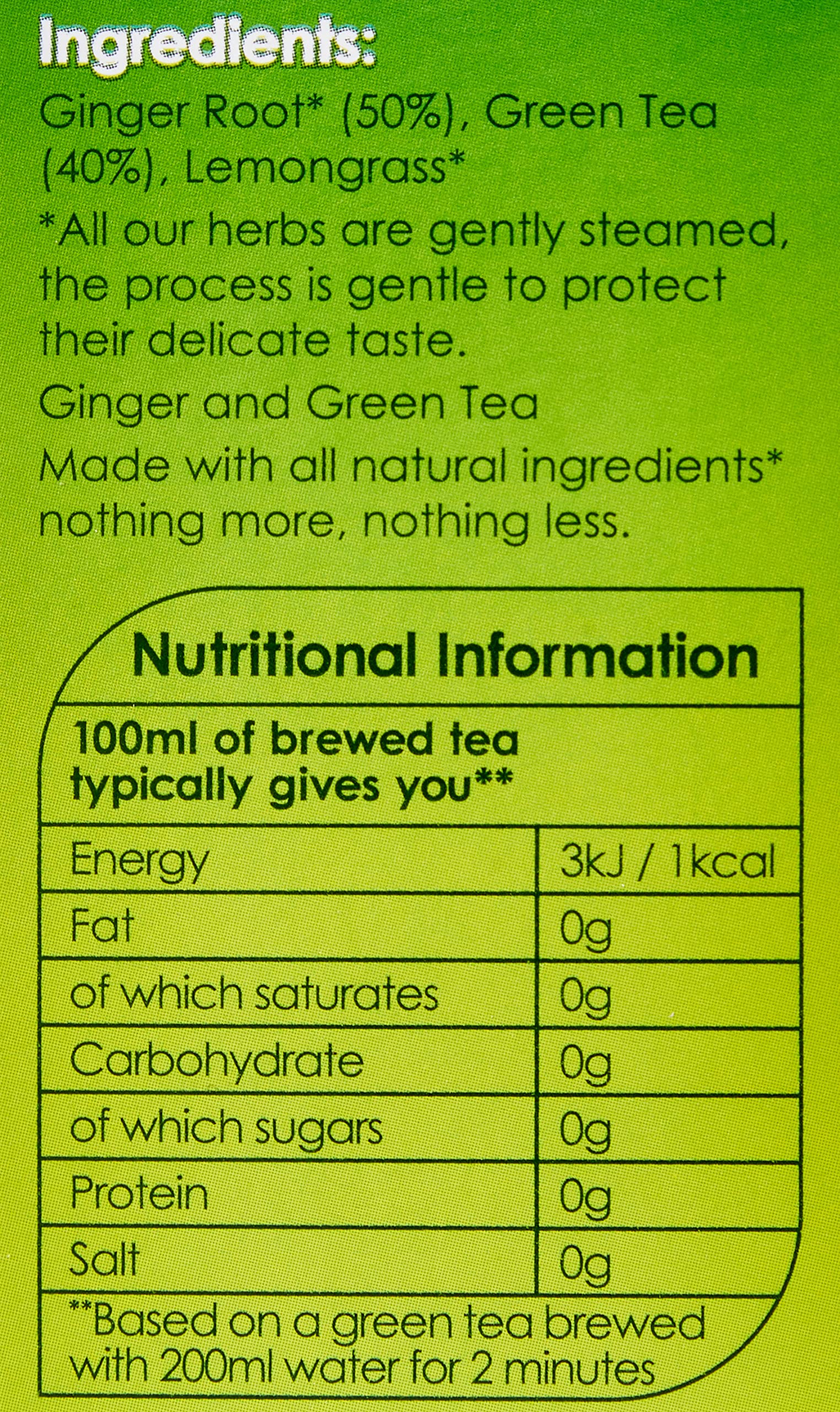 Twinings Ginger Green Tea 80 Tea Bags (4 x 20) - Soothing Spicy Green Tea with Real Ginger 4