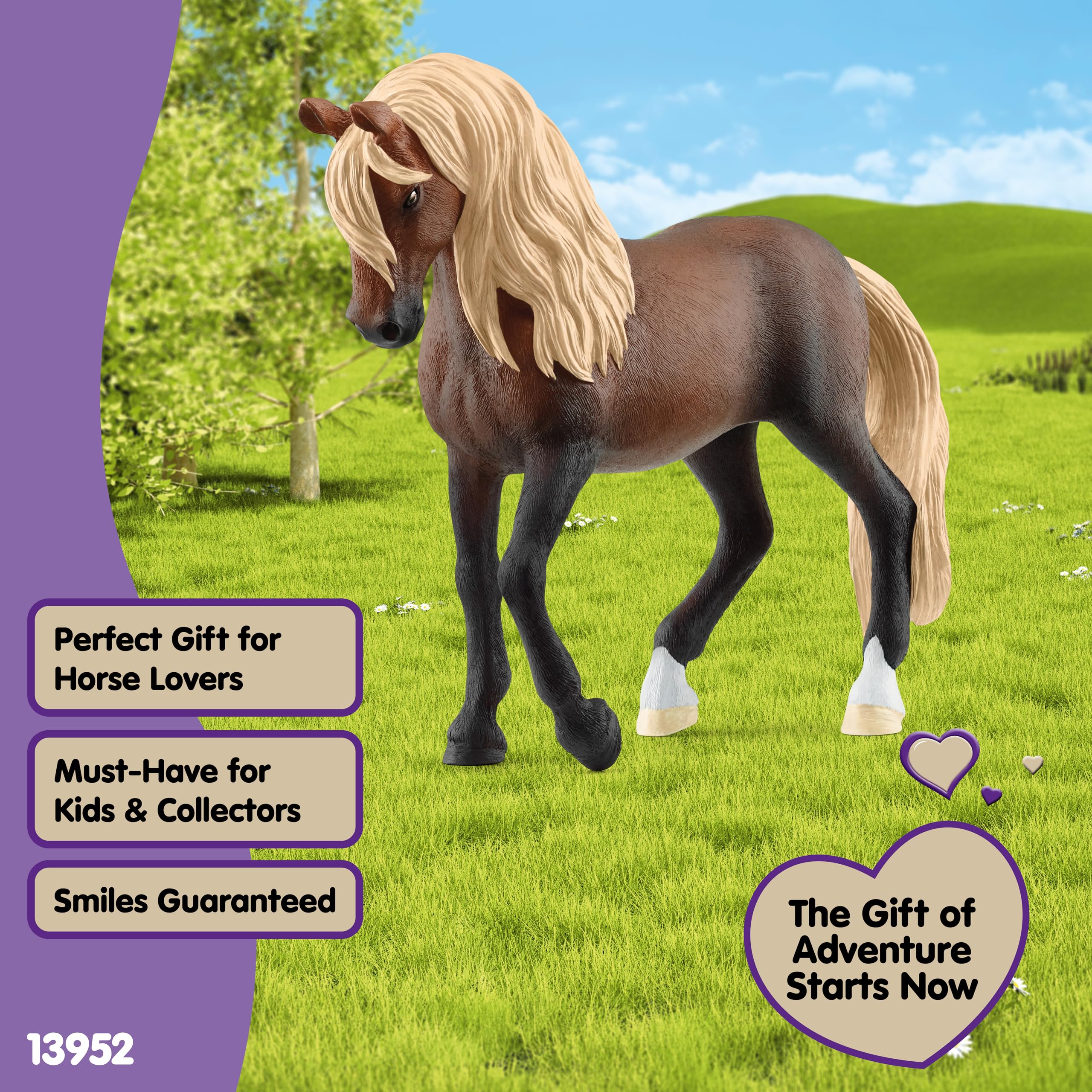 Schleich Peruvian Paso Stallion Figurine - Horse Club Collection | Brown, 4.1 inches 7