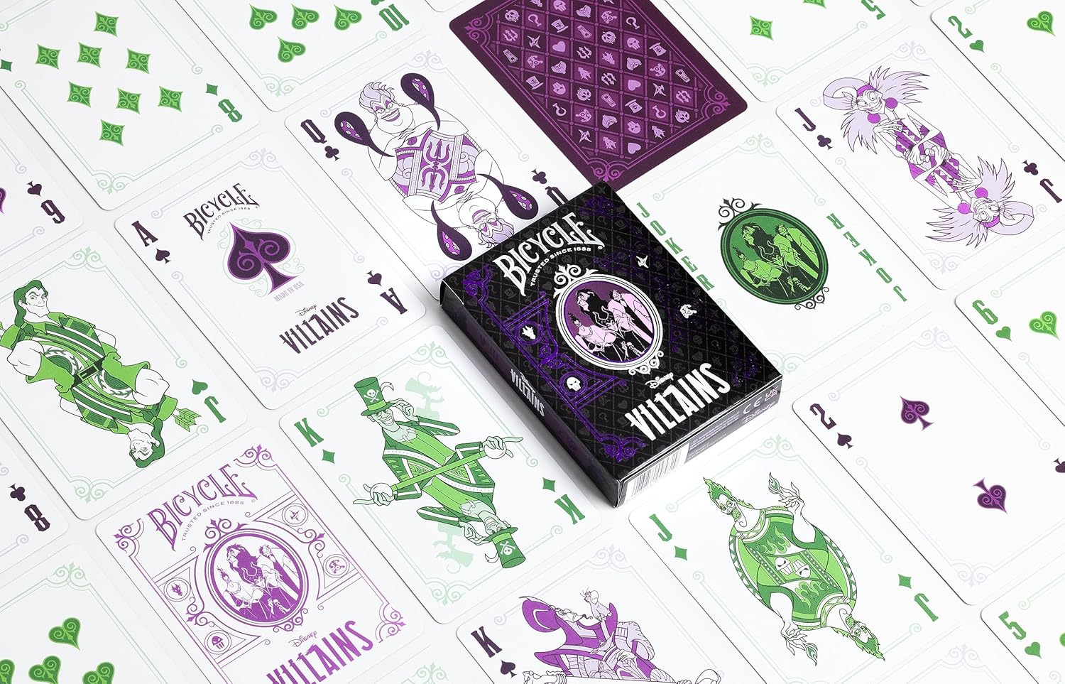 Bicycle Disney Villains Playing Cards - 52-Card Collectible Deck with Villain-Themed Artwork 7
