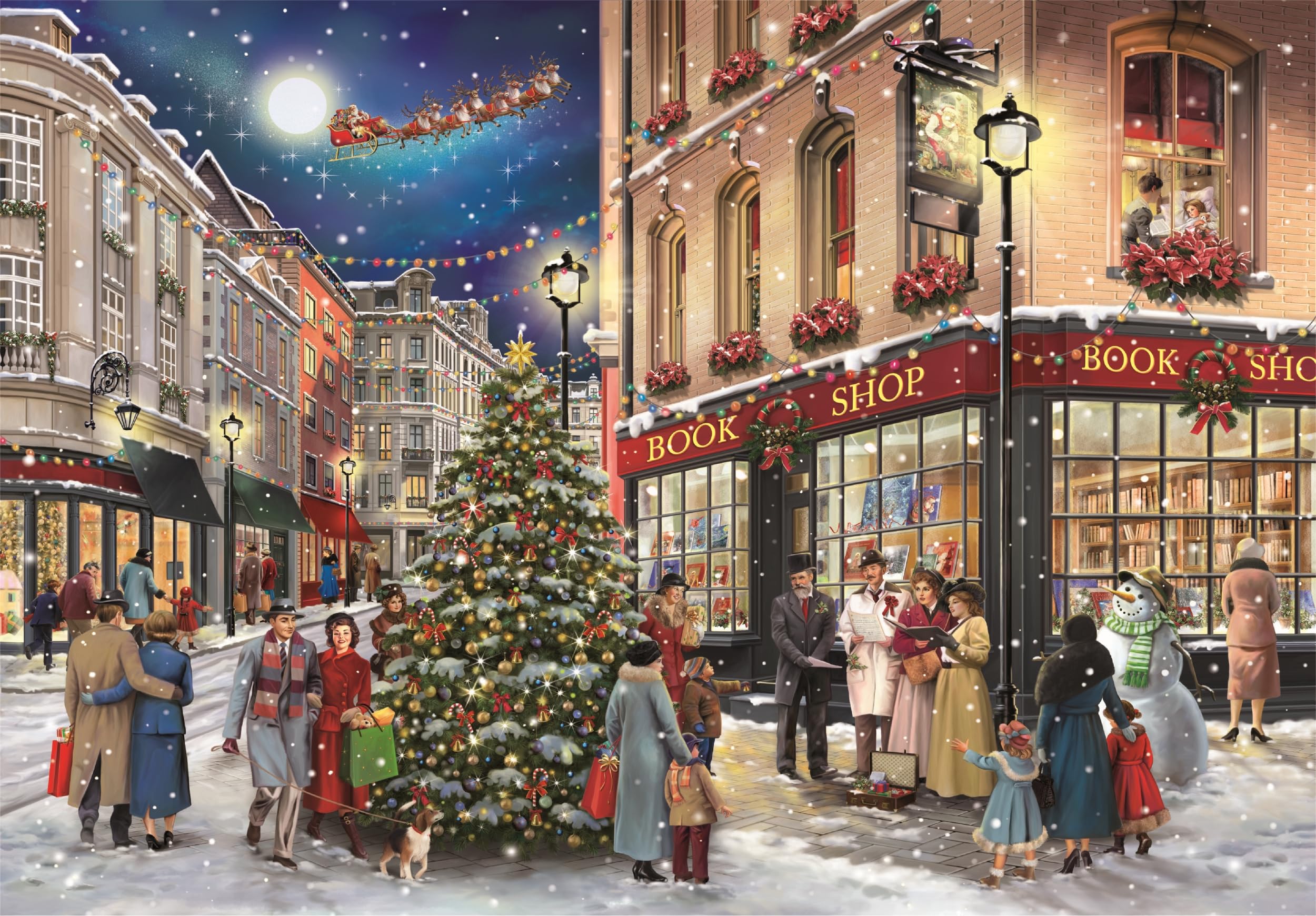 Clementoni A Christmas Stroll 1000-Piece Jigsaw Puzzle - Adult Puzzle, Made in Italy 6