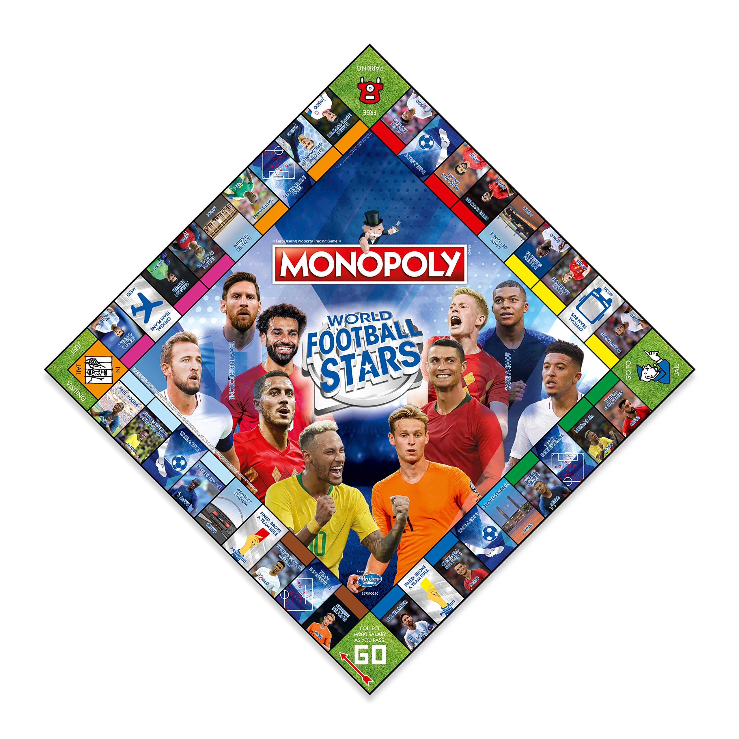 Winning Moves World Football Stars Monopoly Brettspiel – Blau 6
