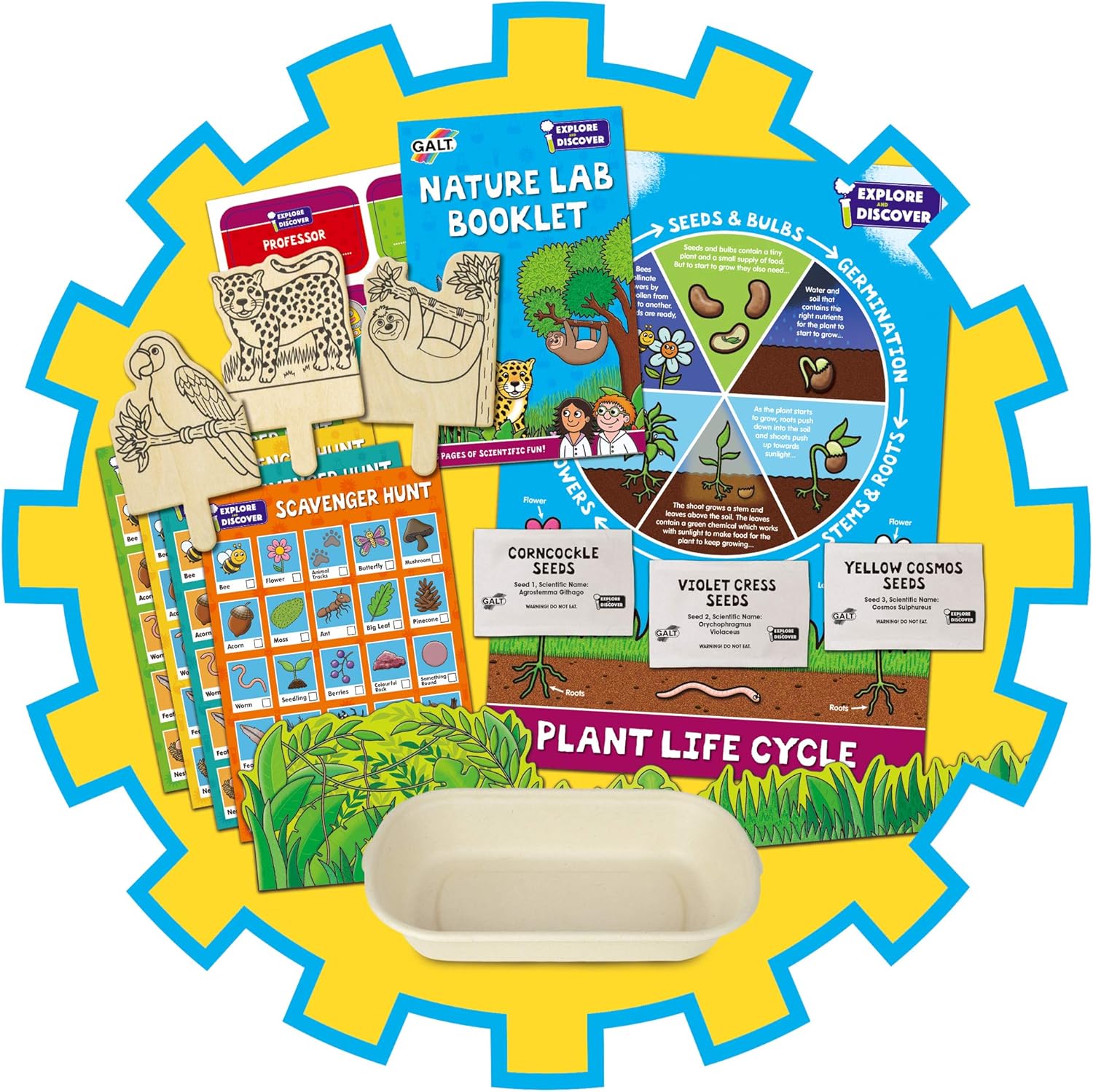 Galt Nature Lab Science Kit - Educational Plant Growing STEM Activity for Kids 5-10 Years 5