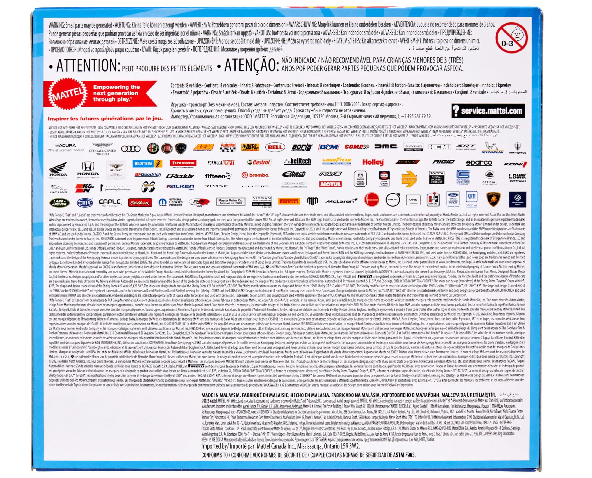 Hot Wheels Set of 8 Toy Cars & Trucks - 1:64 Scale with 1 Exclusive Vehicle 6