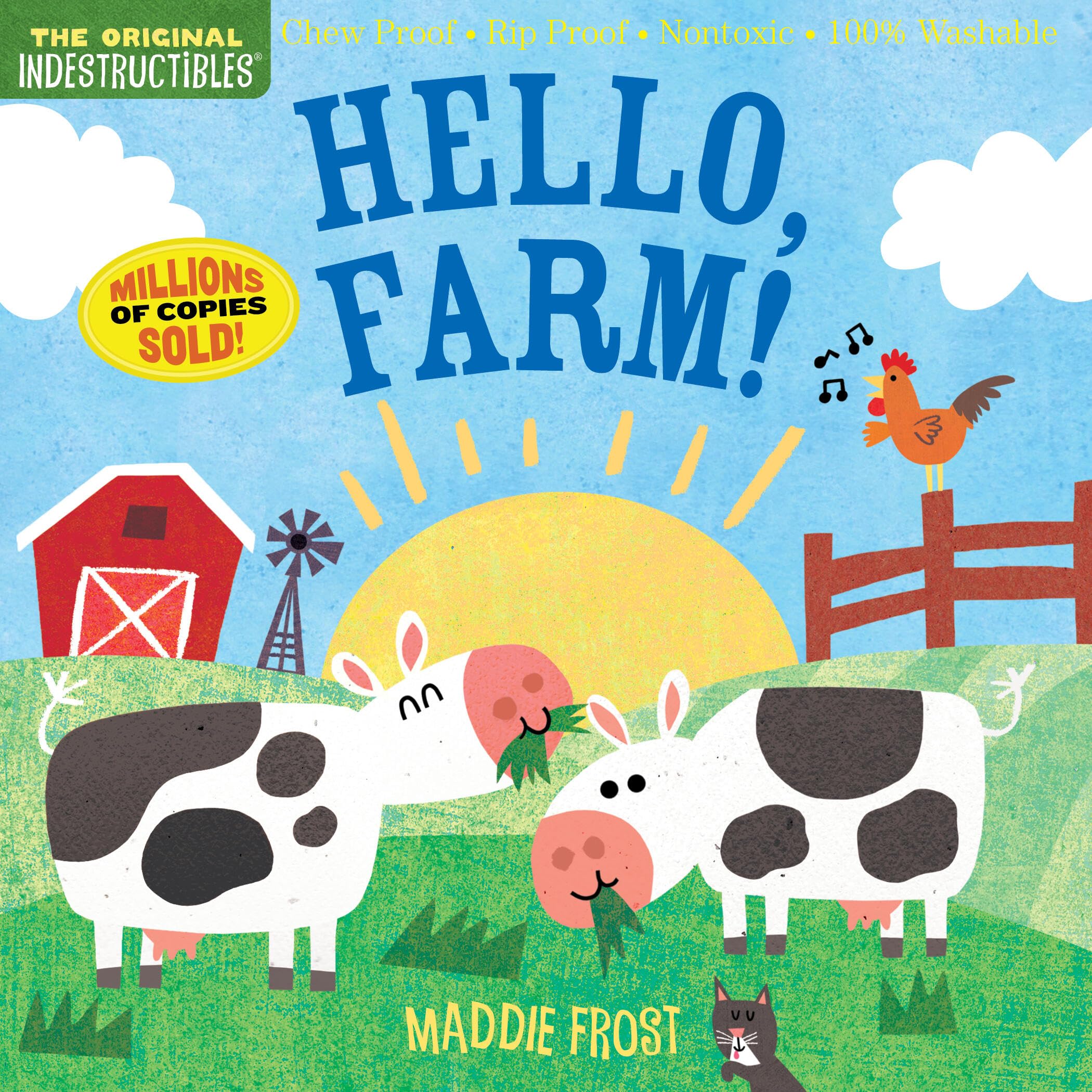 Workman Publishing Indestructibles: Hello, Farm! - Chew Proof, Rip Proof, Washable Baby Book