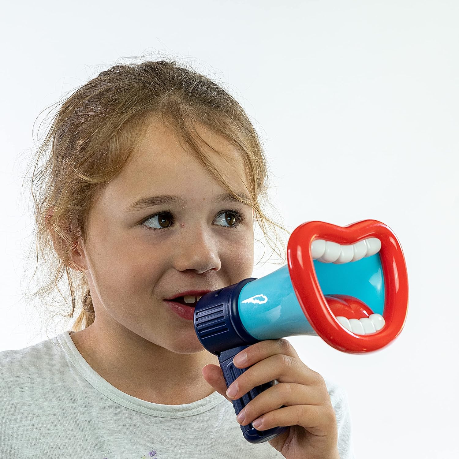 Loudmouth Electronic Voice Changer - 3 Voice Modes & Record Function, Red White and Blue 5