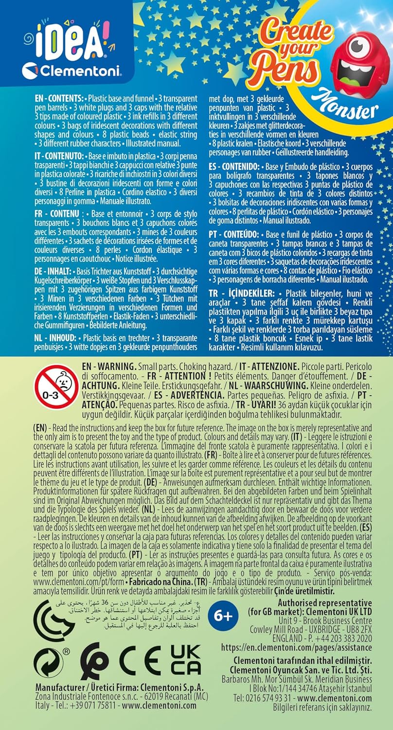 Clementoni Idea-Set Small Kit Lab Monster - Creative Arts & Crafts Toy for Kids 6+ 5