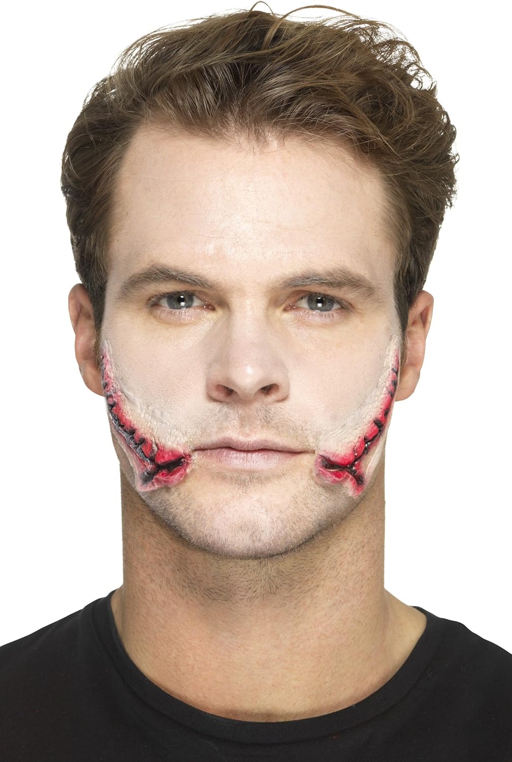 Smiffys Latex Stitched Smile Prosthetic with Adhesive 3