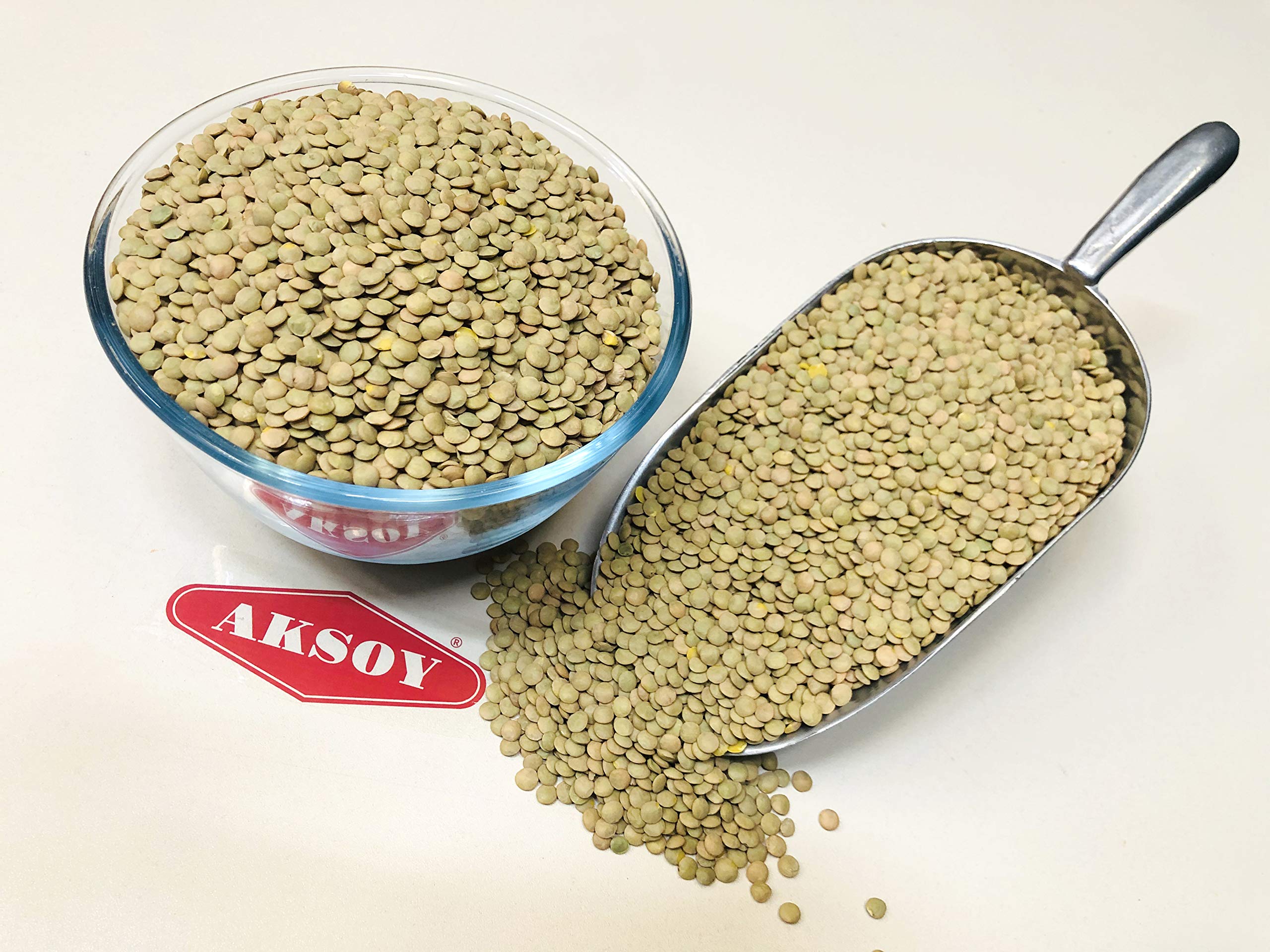 AKSOY Green Whole Lentils - 1kg Bag | Rich in Iron & Folate | Suitable for Vegetarians & Vegans 2