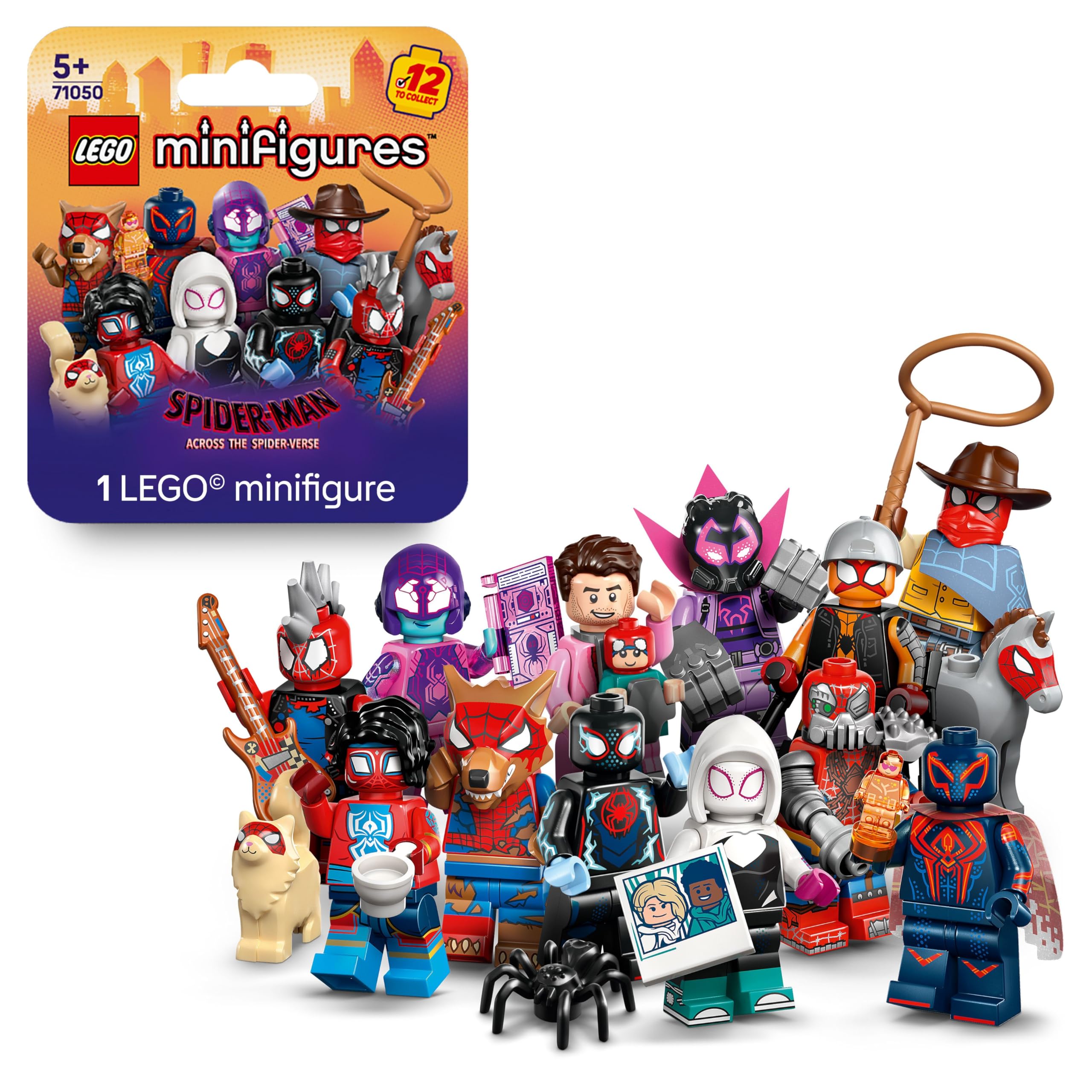 LEGO Minifigures Spider-Man: Across the Spider-Verse - 1 of 12 Collectible Figures (Aged 5+)