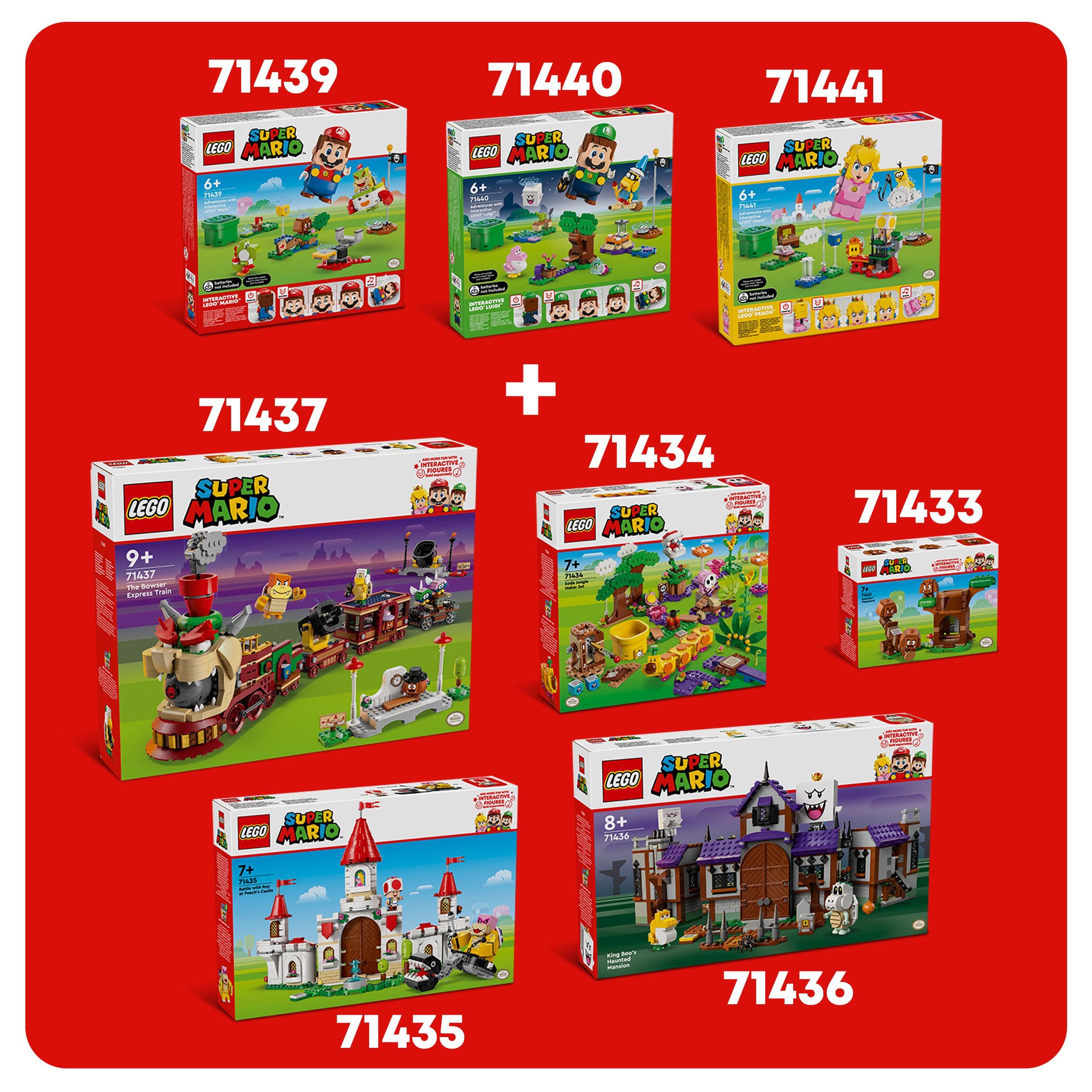 LEGO Super Mario Battle with Roy at Peach’s Castle Playset - 738-Piece Building Set for Kids 7+ 9