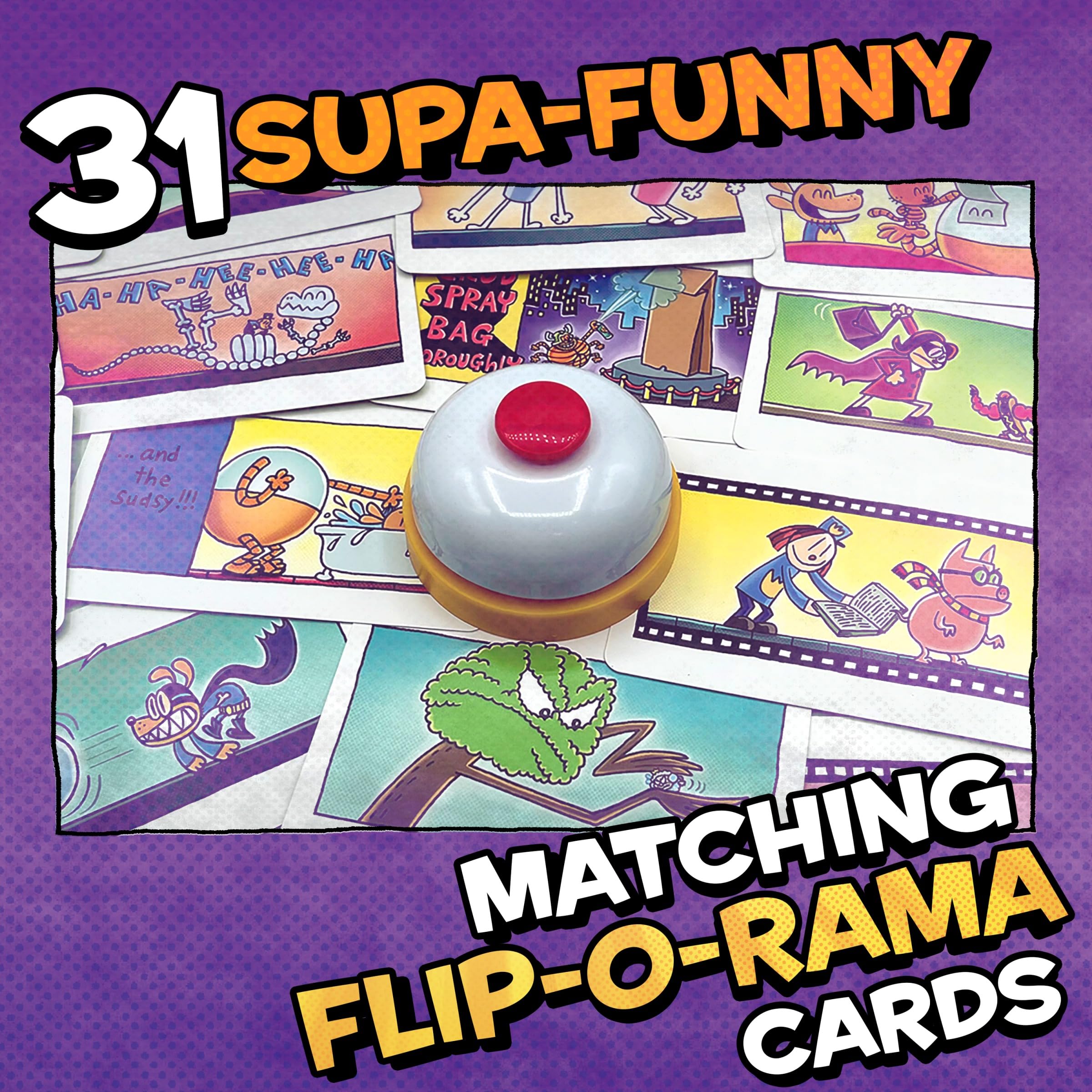 University Games Dog Man The Flip-O-Rama Game | Ages 6+ | 2-4 Players | Cardboard 6
