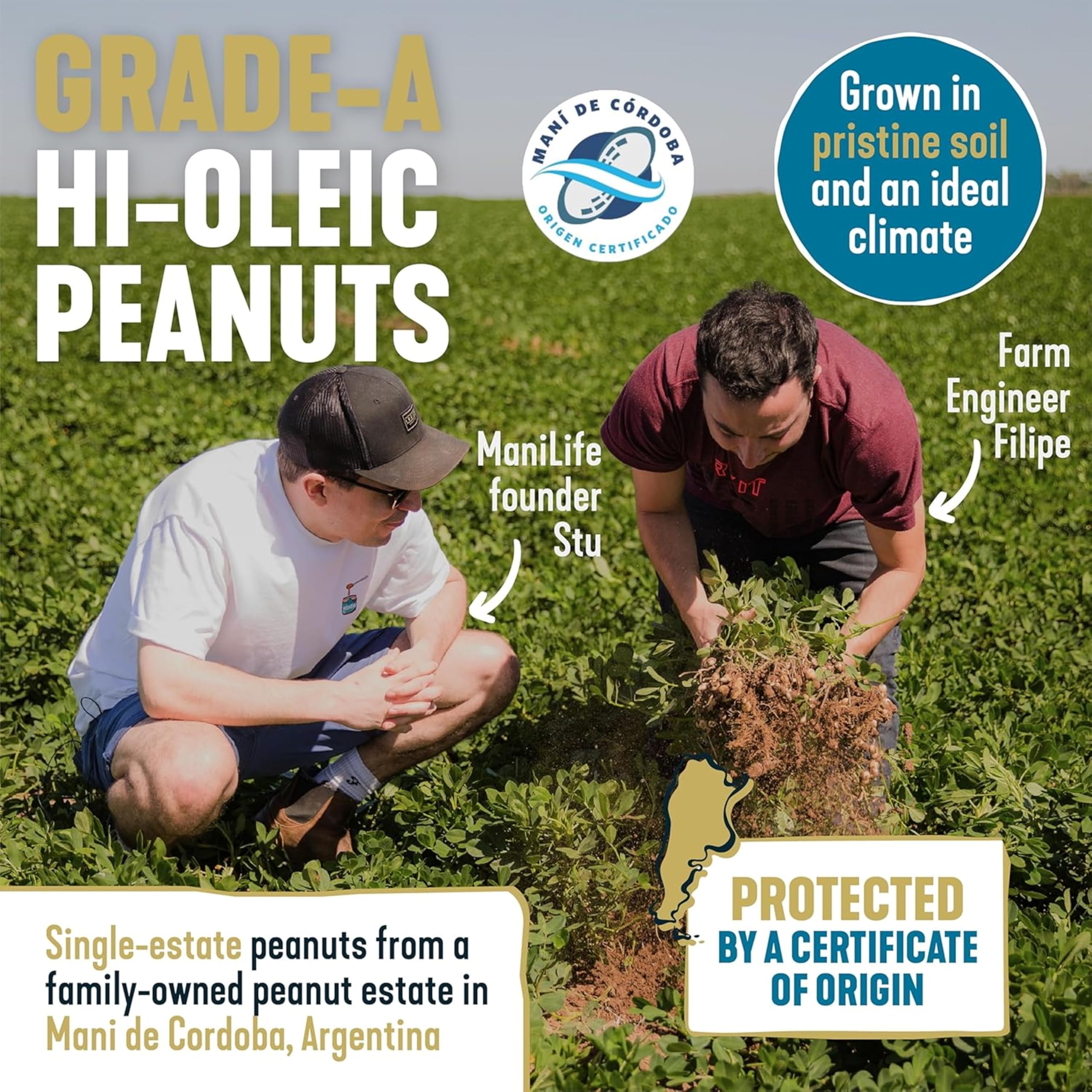 ManiLife Original Roast Crunchy Peanut Butter, 900g - Single Origin Argentine Peanuts, No Added Sugar, Vegan 7