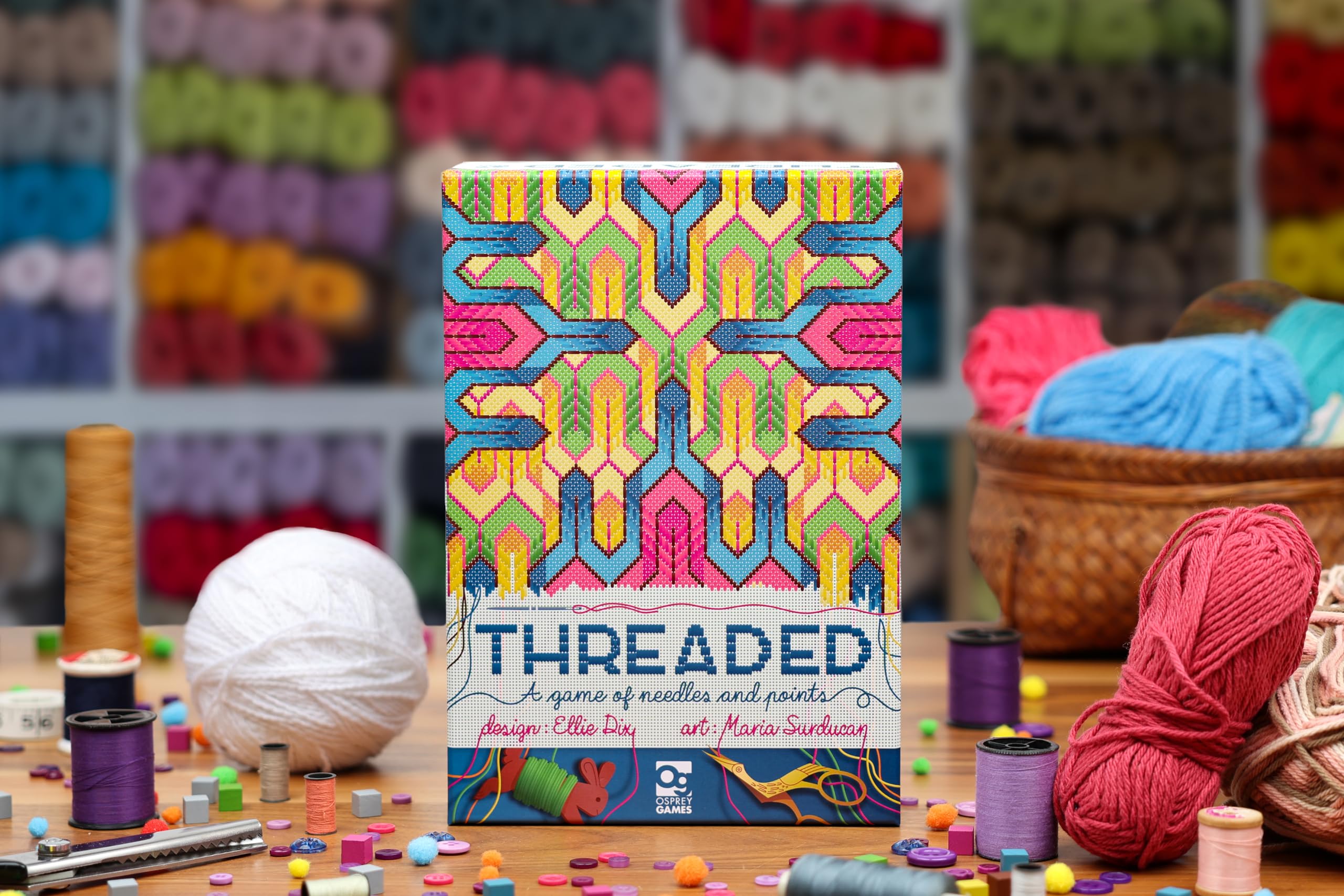Osprey Games Threaded: A Game of Needles and Points | Worker Placement | 2-5 Players 5