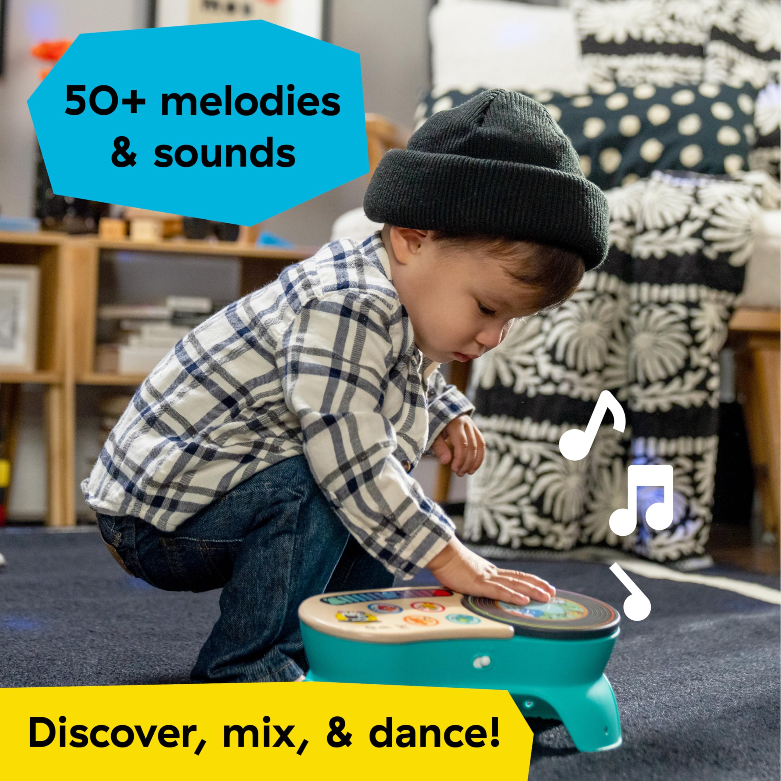 Baby Einstein + Hape DJ Discovery Musikspielzeug-Plattenspieler – Magic Touch für Kinder ab 6 Monaten 6