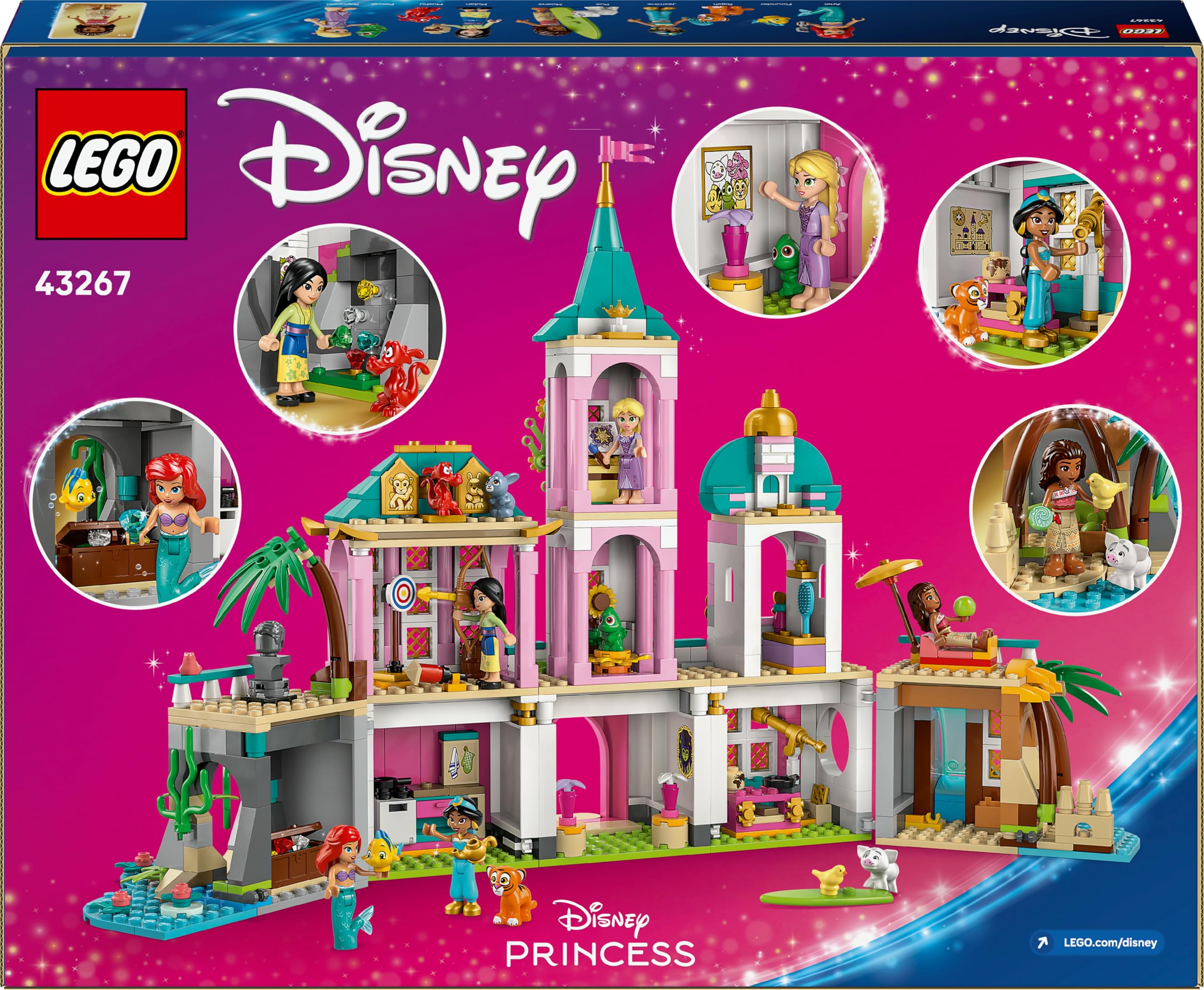 LEGO ǀ Disney Princess Castle & Royal Pets - Modular Building Playset for Ages 6+ 6