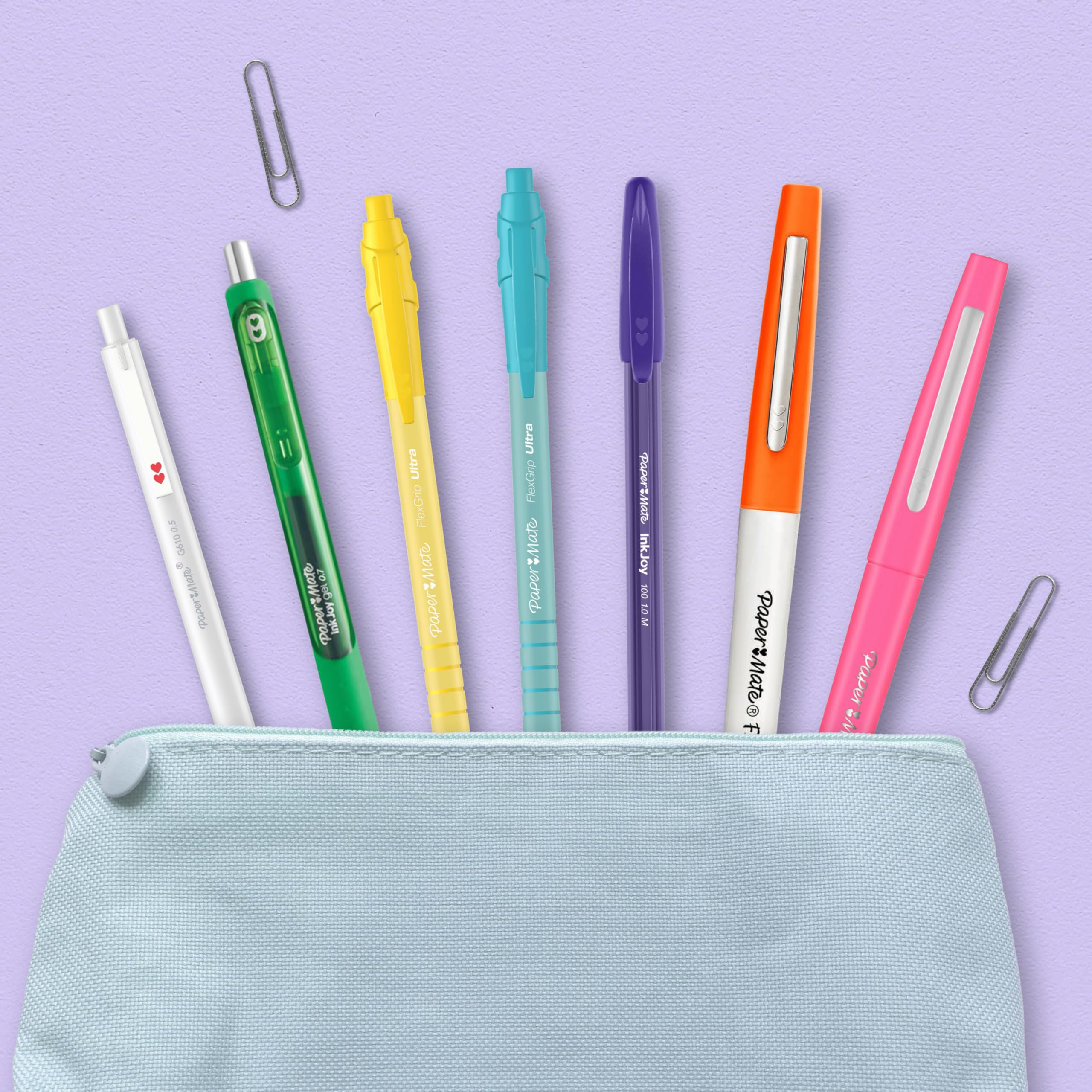 Paper Mate Flair Felt Tip Pens - Medium Point 0.7 mm | 12 Count Assorted Retro Colours | Smudge-Resistant Ink for Journalling & Colouring 9