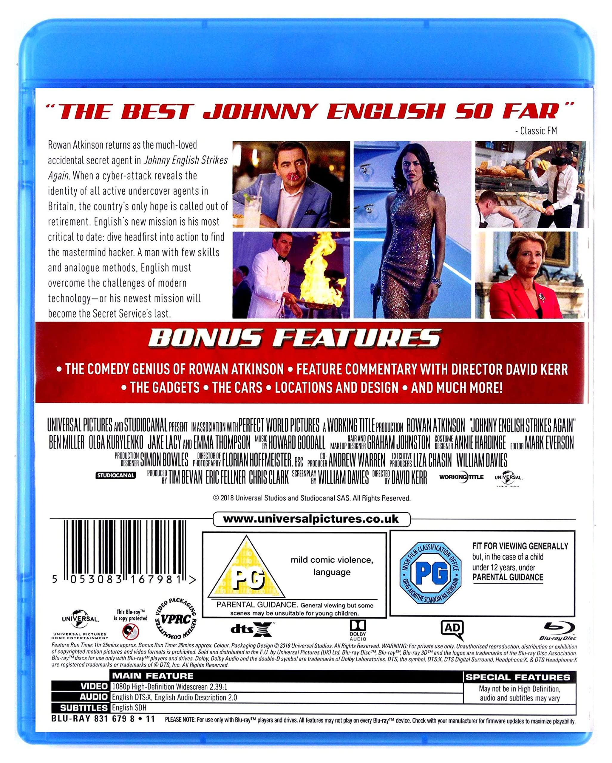 Johnny English Strikes Again (2018) - Comedy [Blu-ray] 3