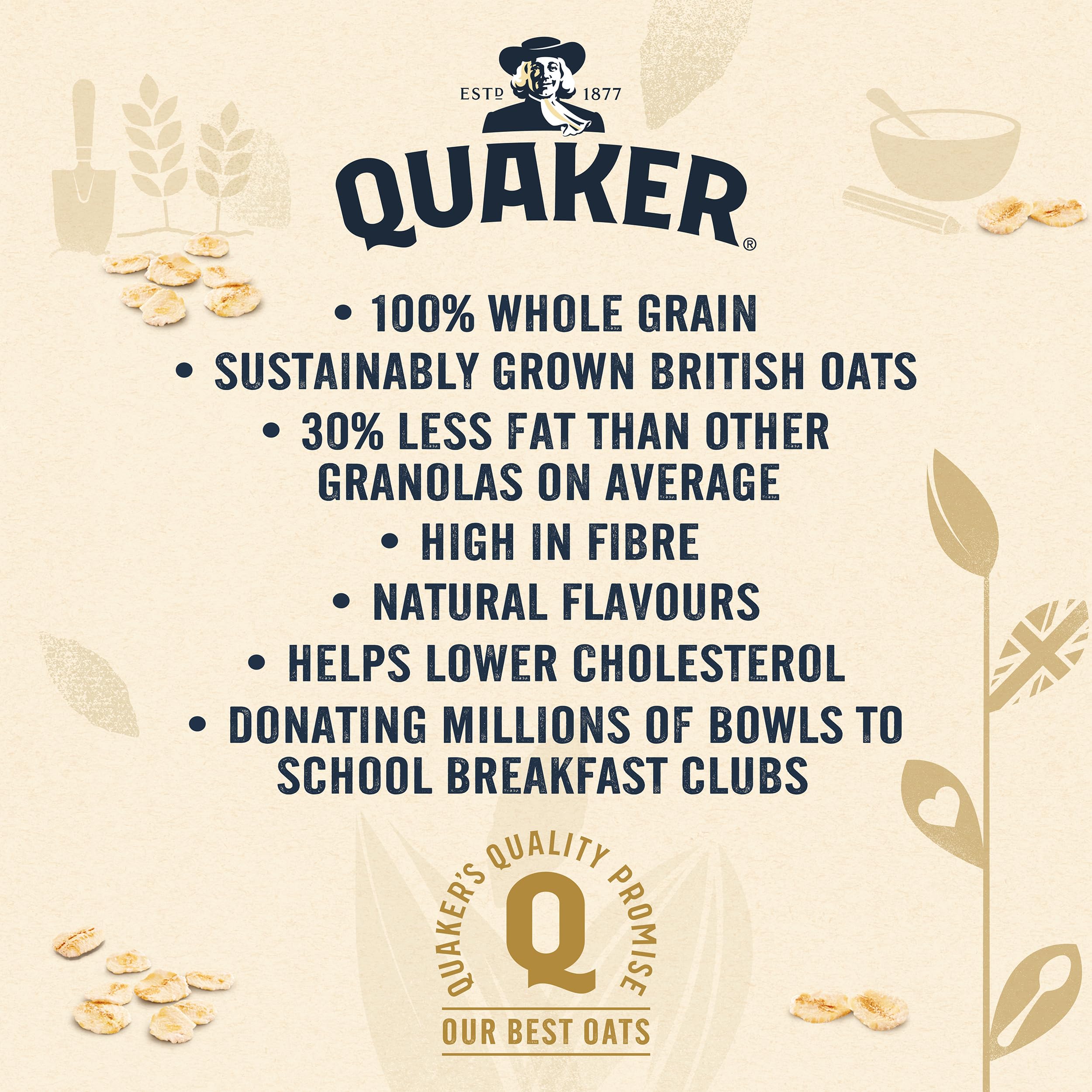 Quaker Golden Crunch Flavour Oat Granola, 500 g 5