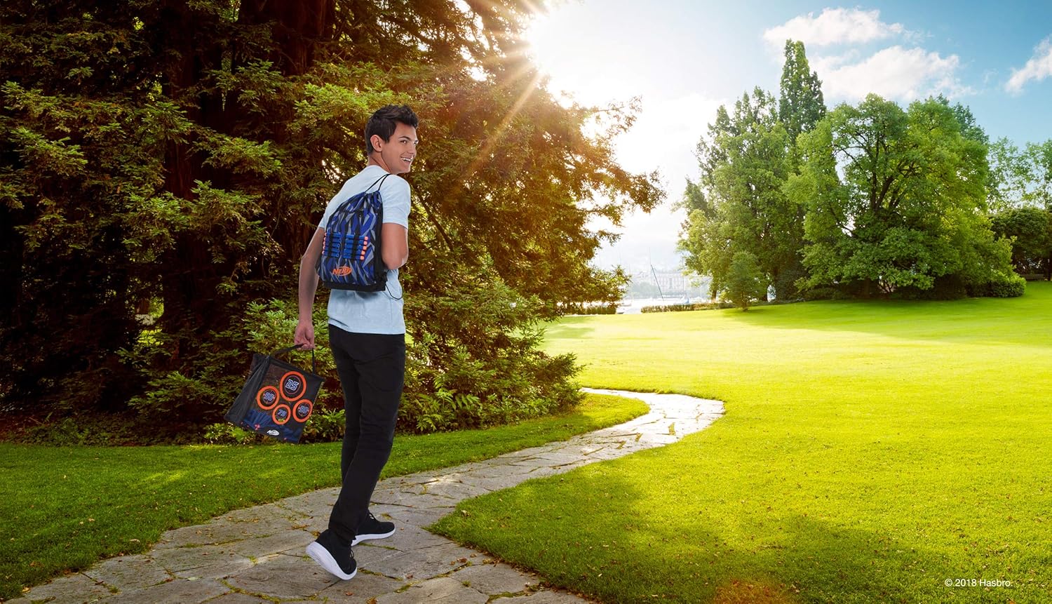 Nerf Elite Portable Practice Target - Mesh Dart Catcher with Handle 9