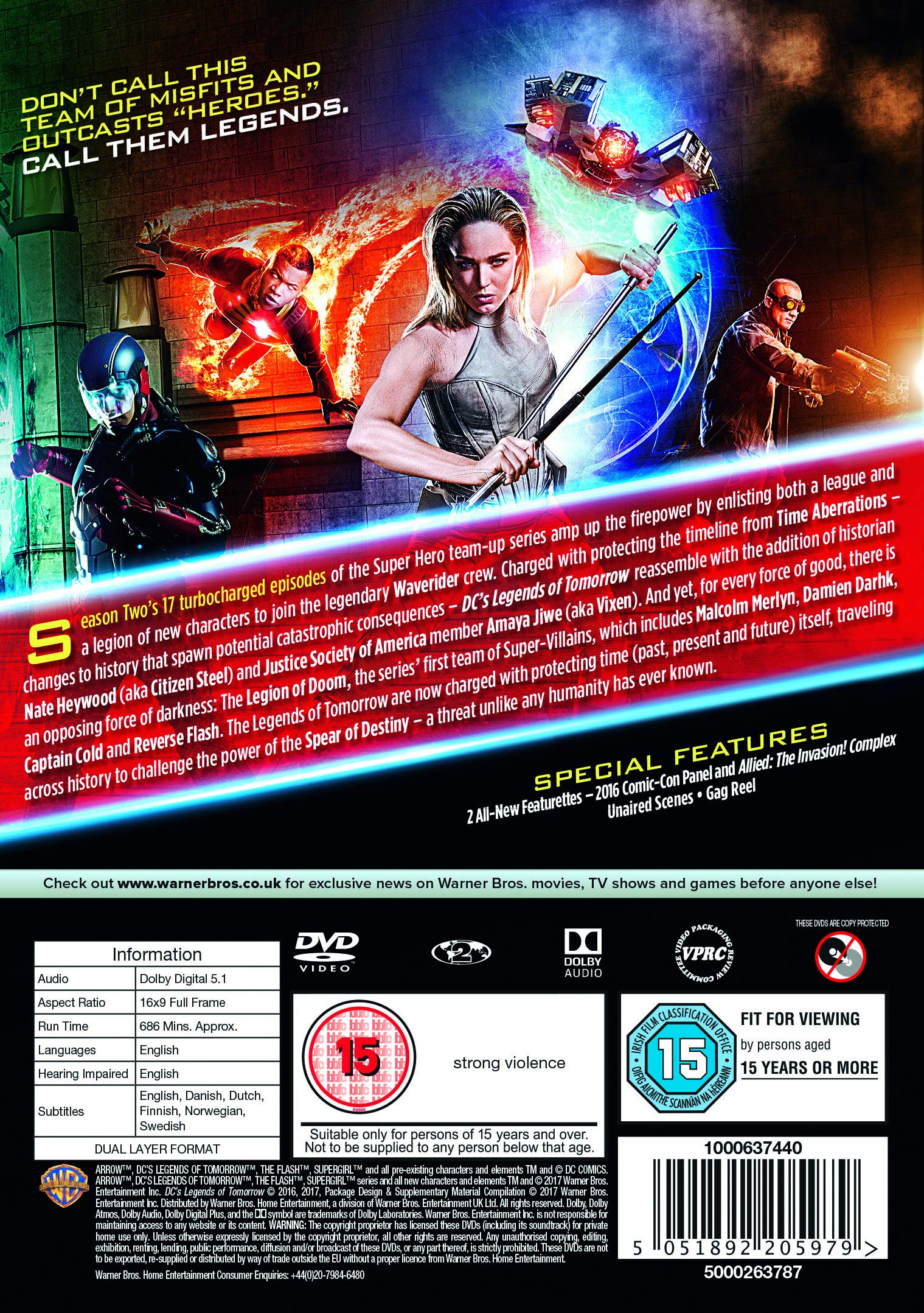 DC Legends of Tomorrow S2 [DVD] [2017]