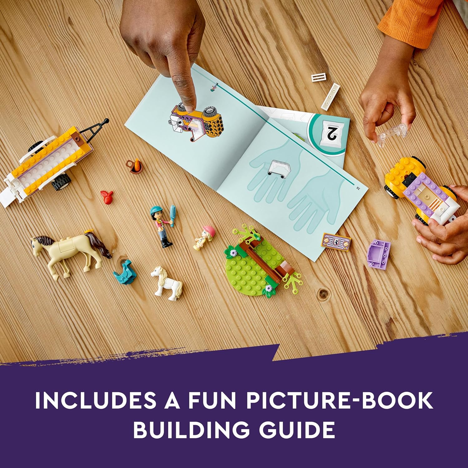 LEGO Friends Horse and Pony Trailer Set - Building Toy with Mini Dolls & Animals for Ages 4+ 7