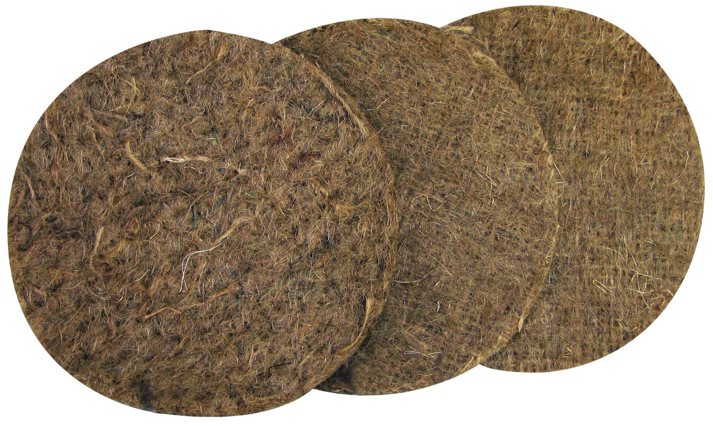 Supa Jute Canary Nesting Felt - 5-Inch Diameter, Pack of 10 | Natural Fibre Mat for Warm, Safe Nests