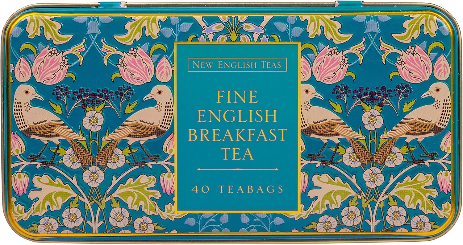 New English Teas Song Thrush and Berries Tea Tin with 40 English Breakfast Teabags 6