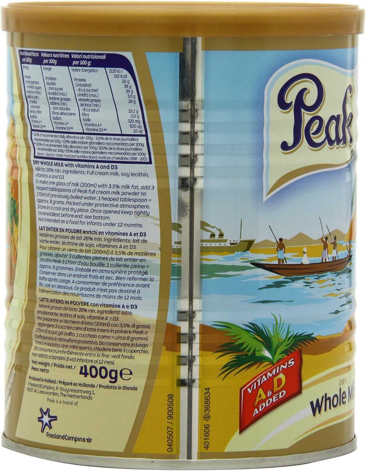 Peak - Full Cream Milk Powder 400g 6