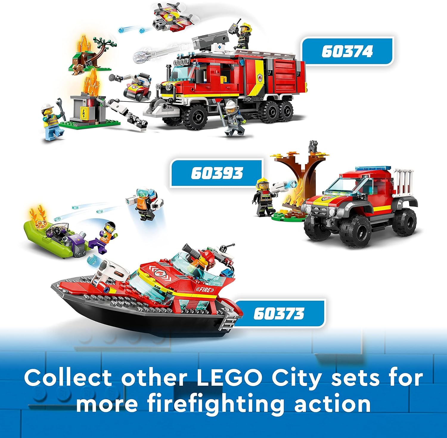 LEGO City Fire Command Unit Set - Ultramodern Fire Engine with Drones, 502-Piece Rescue Playset for Ages 7+ 7