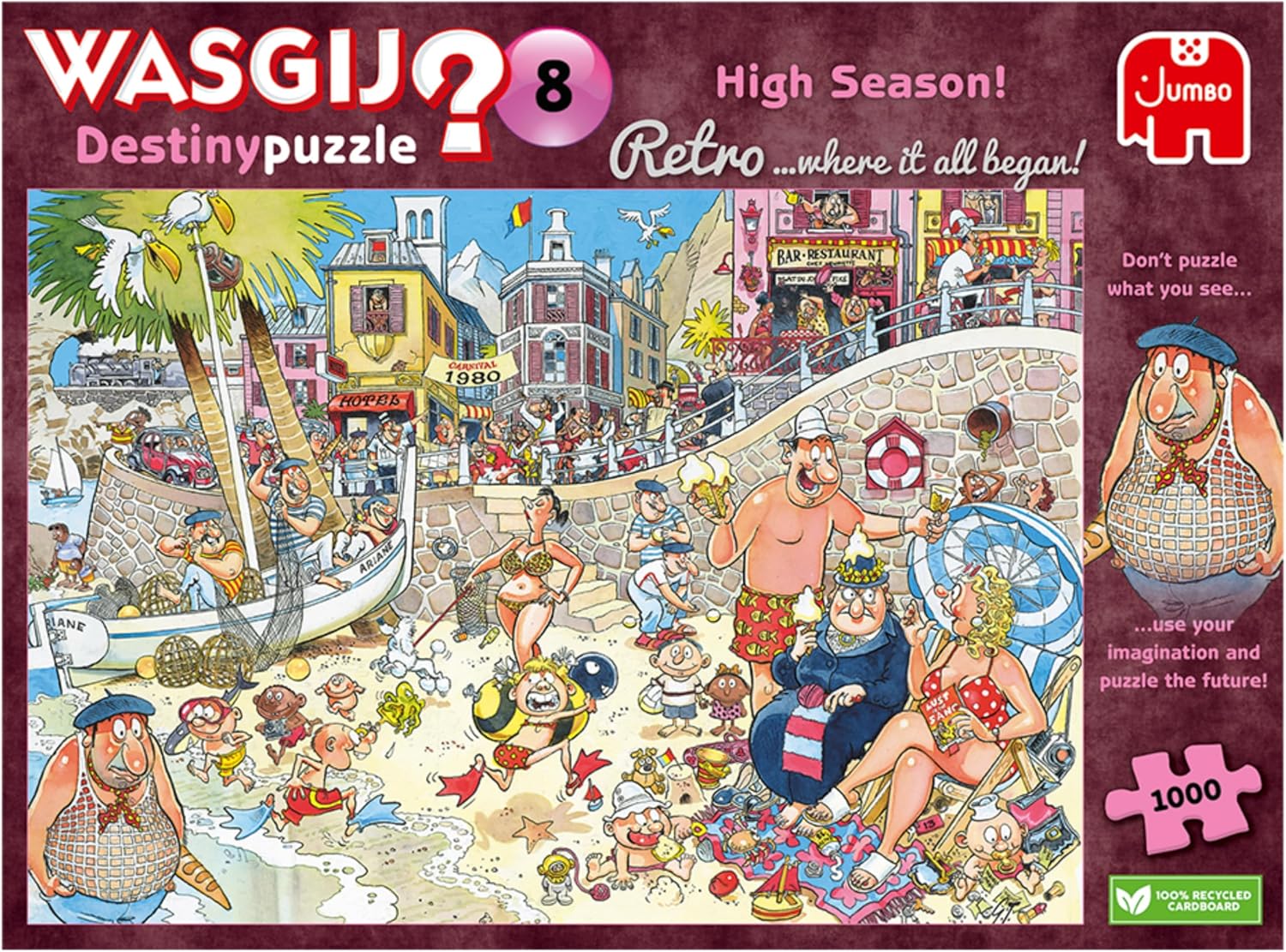 Wasgij Retro Destiny 8 High Season - 1000 Piece Jigsaw Puzzle