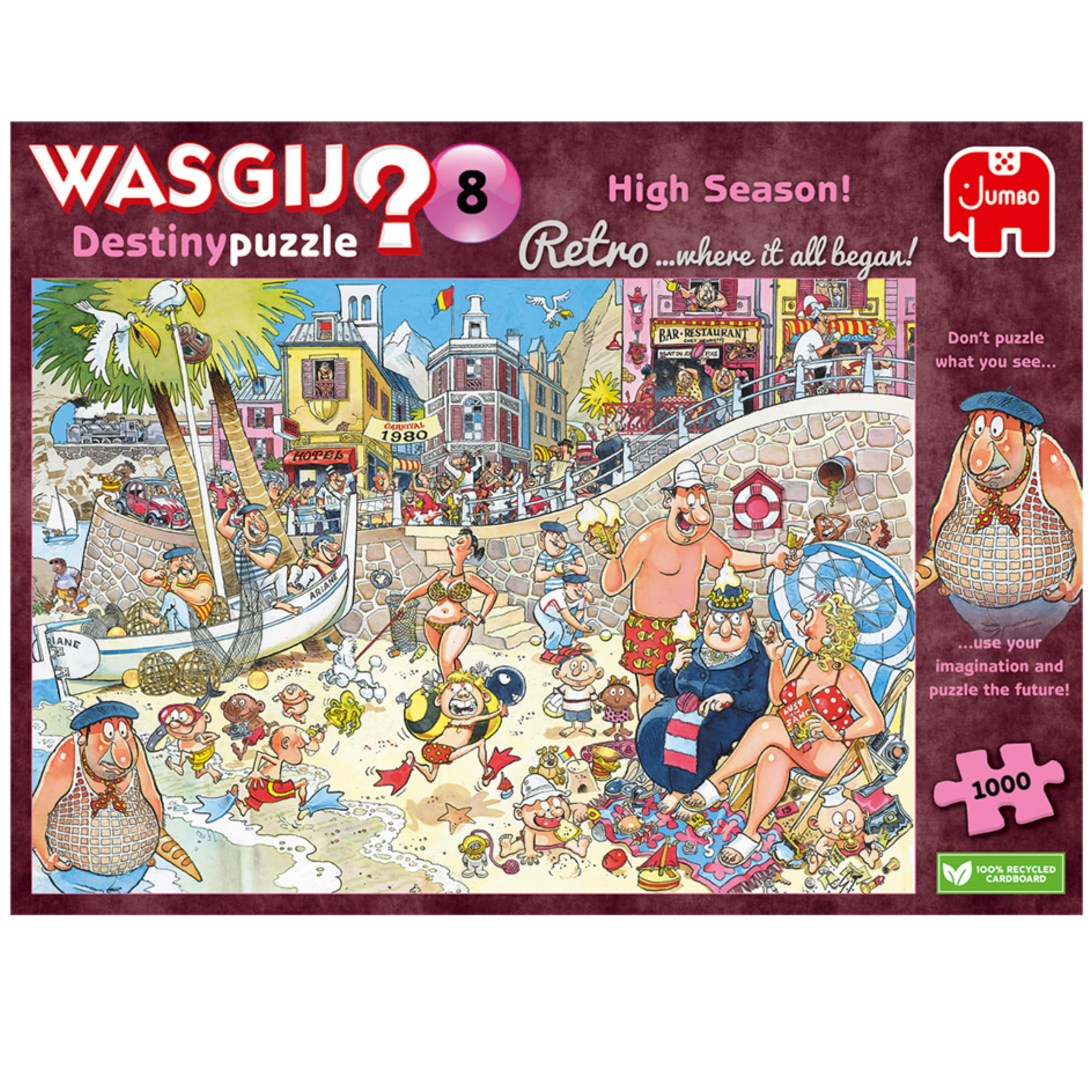 Wasgij Retro Destiny 8 High Season Jigsaw Puzzle - 1000 Pieces | Adult Brainteaser 1