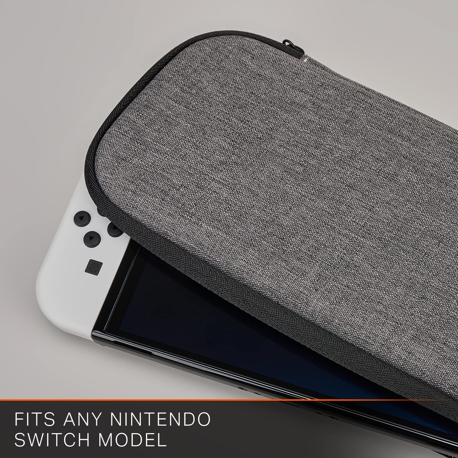 PowerA Slim Case for Nintendo Switch - OLED Model, Switch, and Switch Lite - Charcoal 9