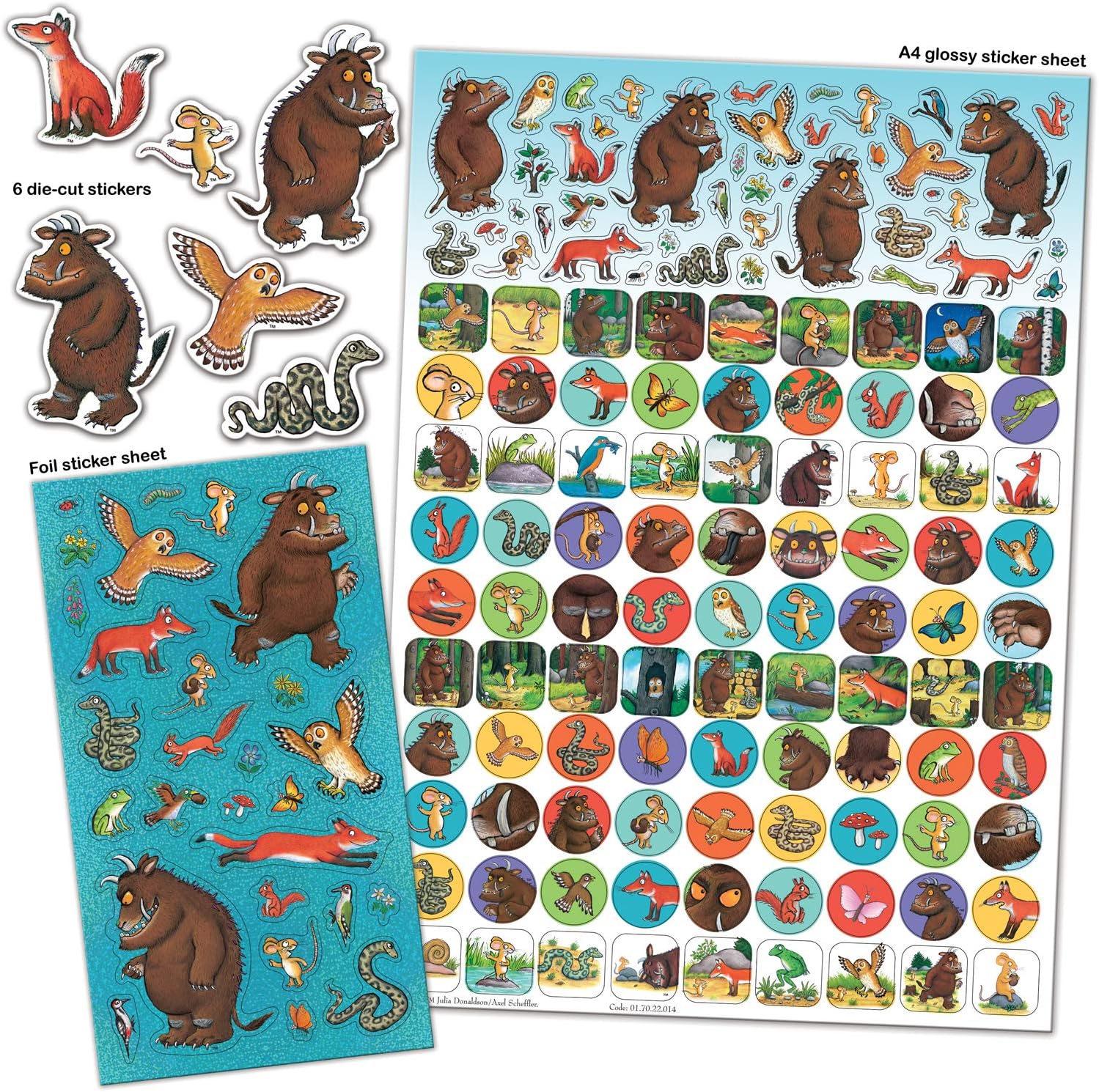 Paper Projects The Gruffalo Super Sticker Pack - Foil & Mega Sticker Bundle 6