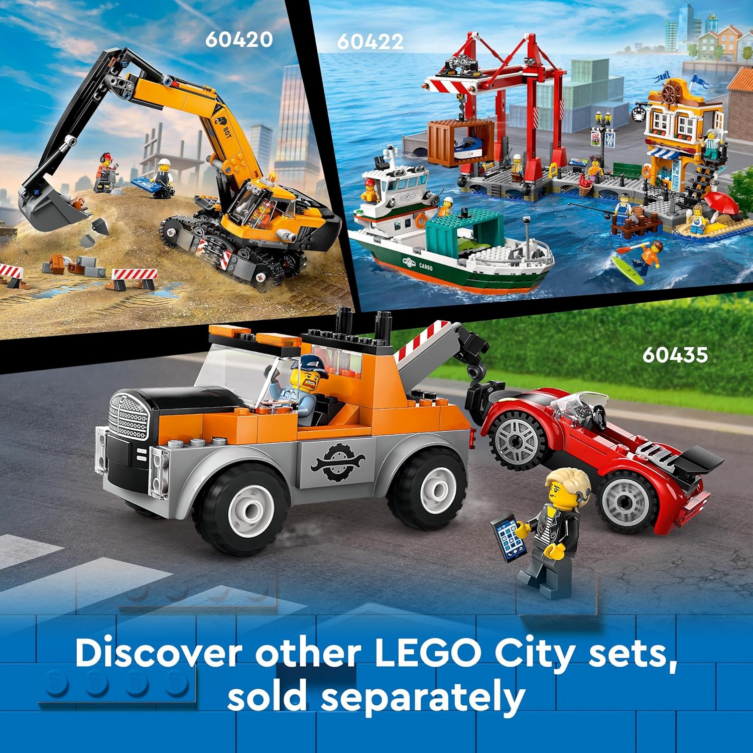 LEGO City Yellow Mobile Construction Crane Toy - Building Set for 9+ 8