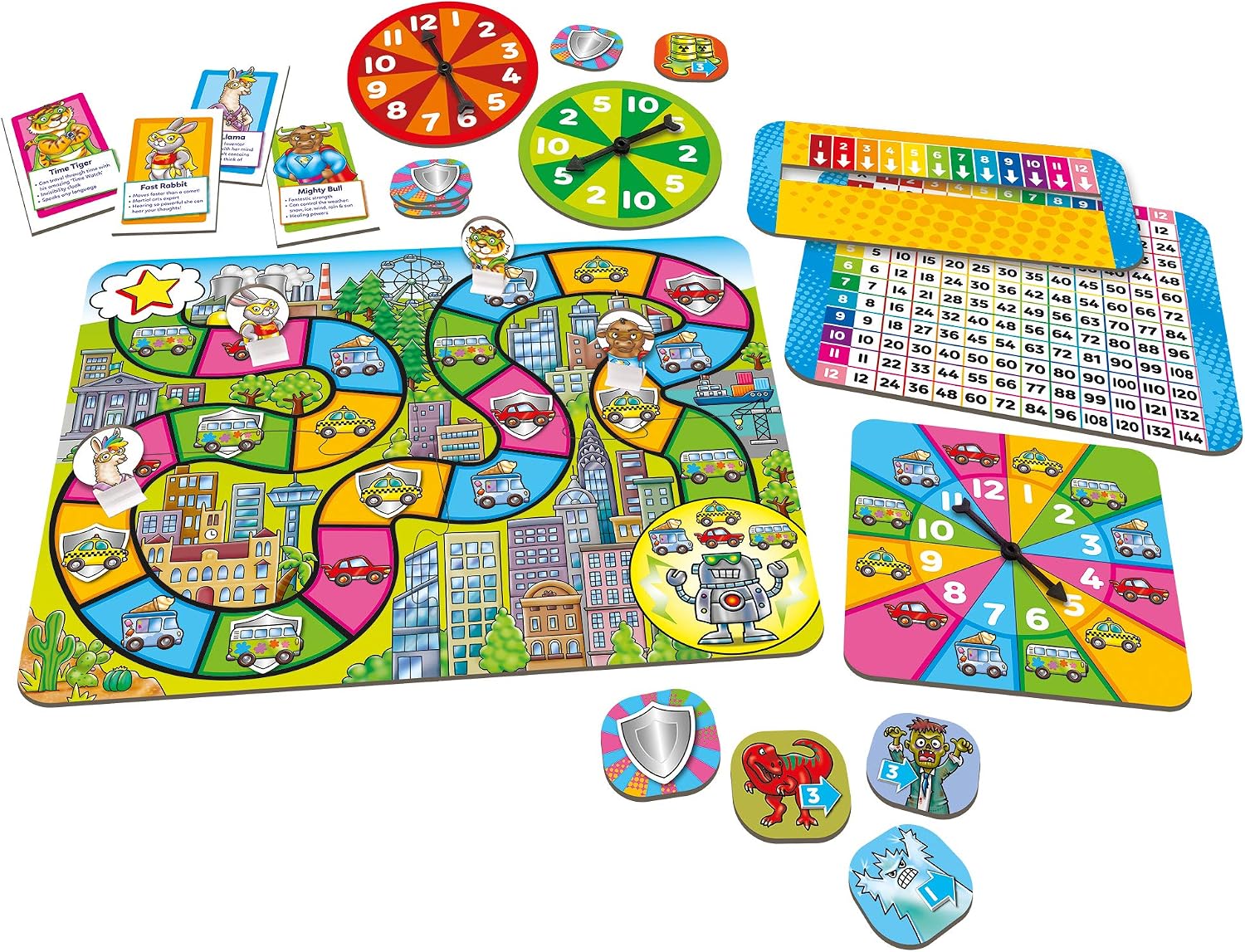 Orchard Toys Times Tables Heroes Maths Game for Children to Learn and Practise T 12