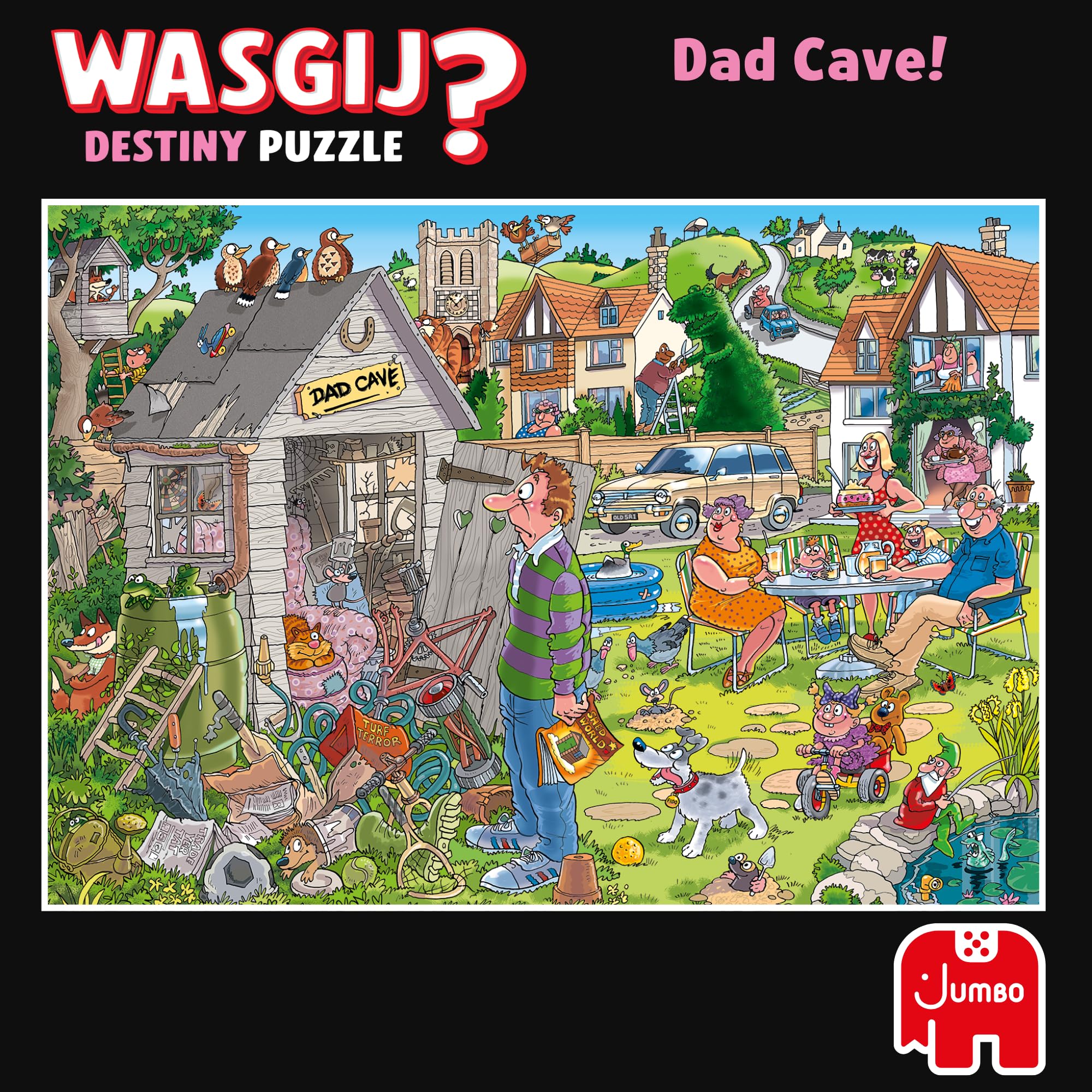 Wasgij Destiny 28: Dad Cave - 1000 Piece Puzzle for Adults 4