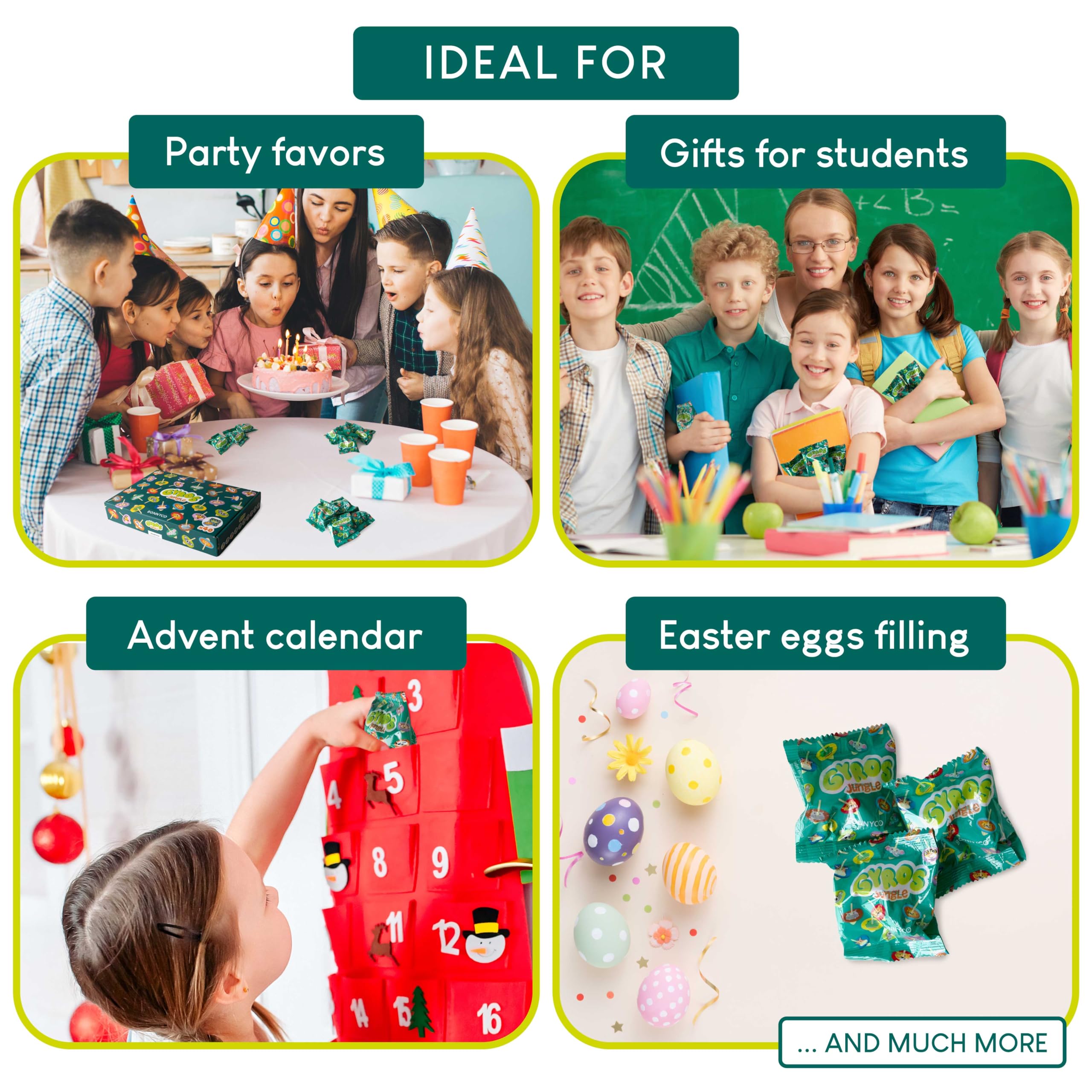 Wooden Spinning Top Animal Party Bag Fillers - 40 Pack for Kids 3+ 8