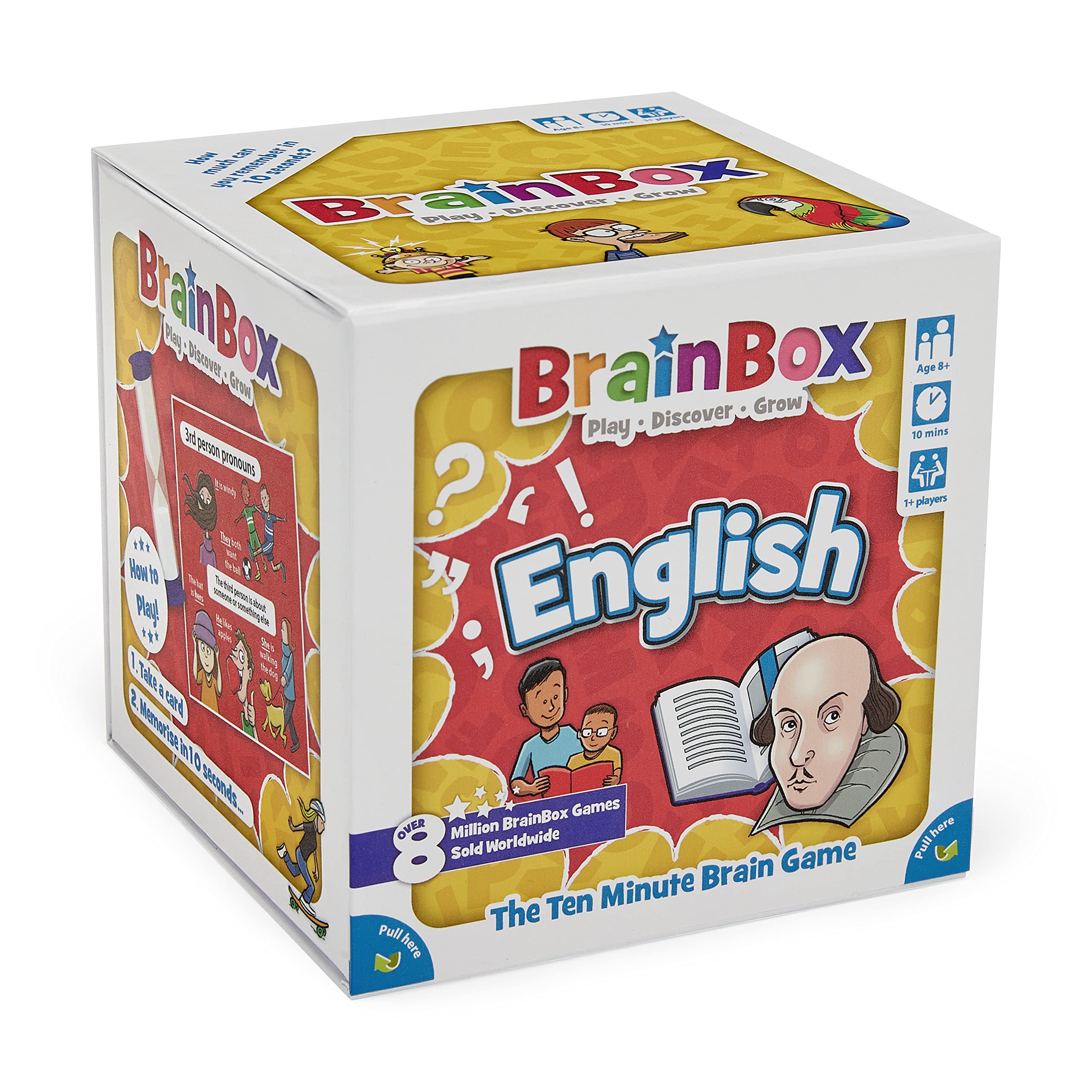 BrainBox English Card Game - Educational Memory Game for Ages 8+