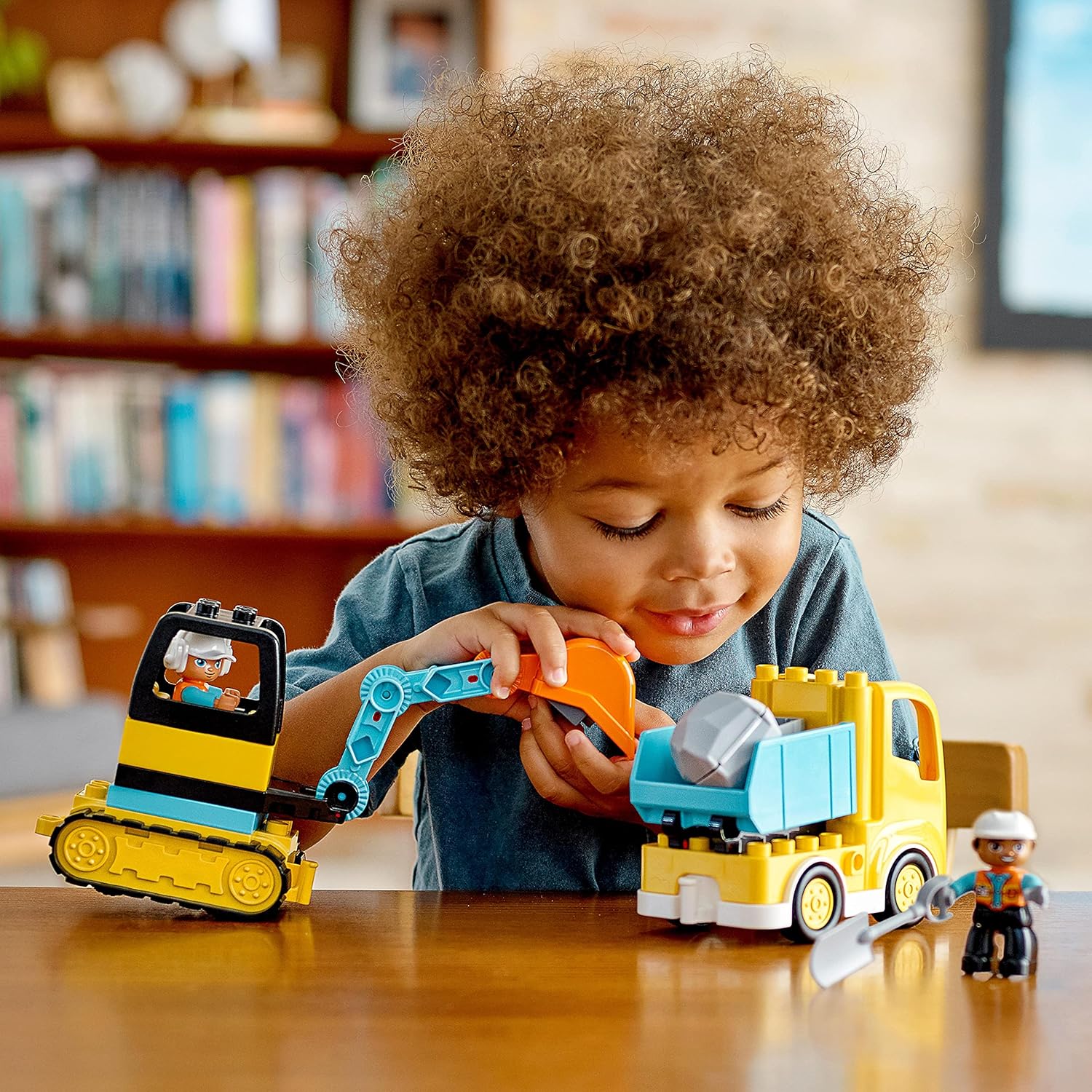 LEGO DUPLO Town Truck & Tracked Excavator Construction Playset for Toddlers 2+ 14
