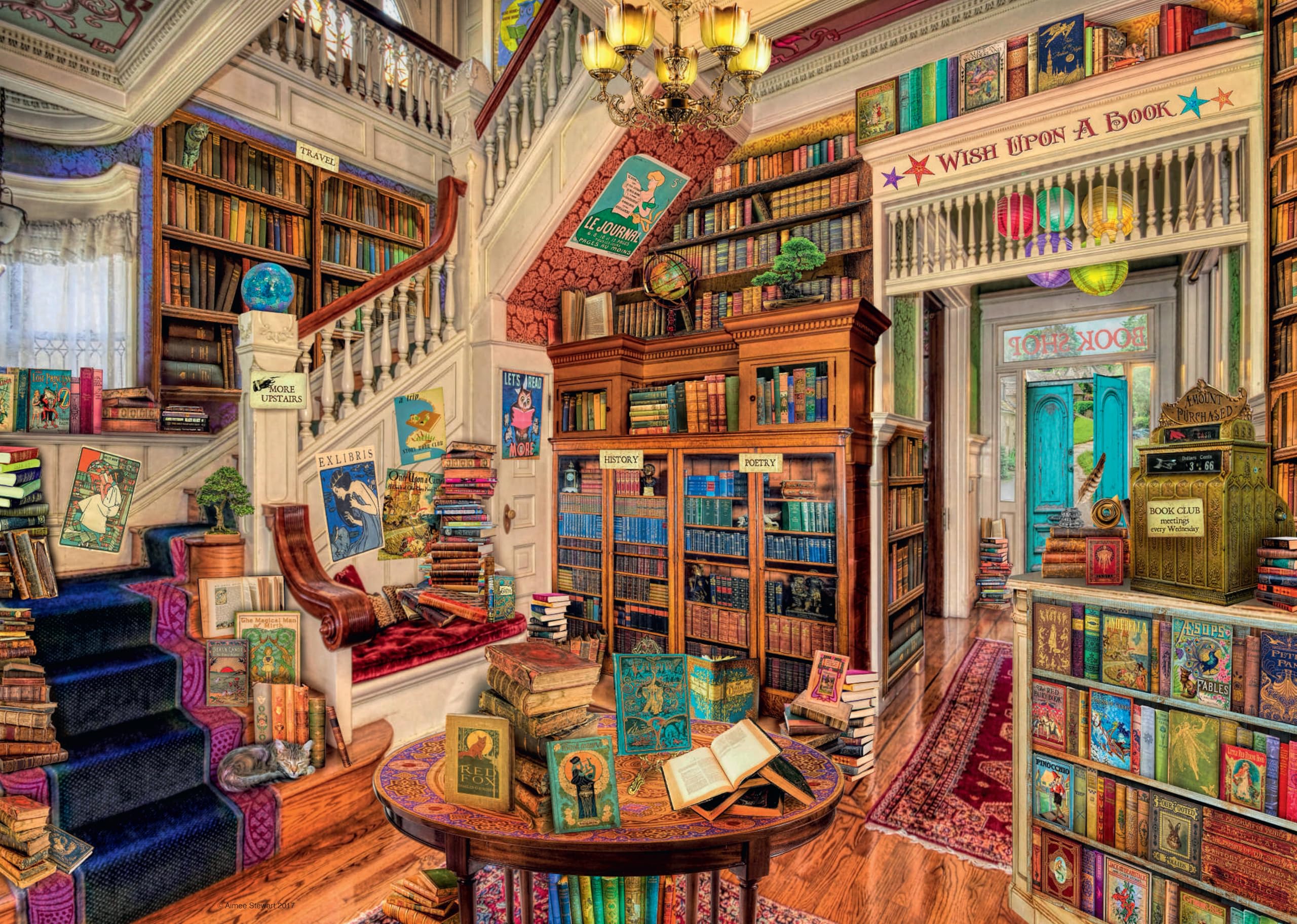 Ravensburger Fantasy Bookshop 1000 Piece Jigsaw Puzzle for Adults