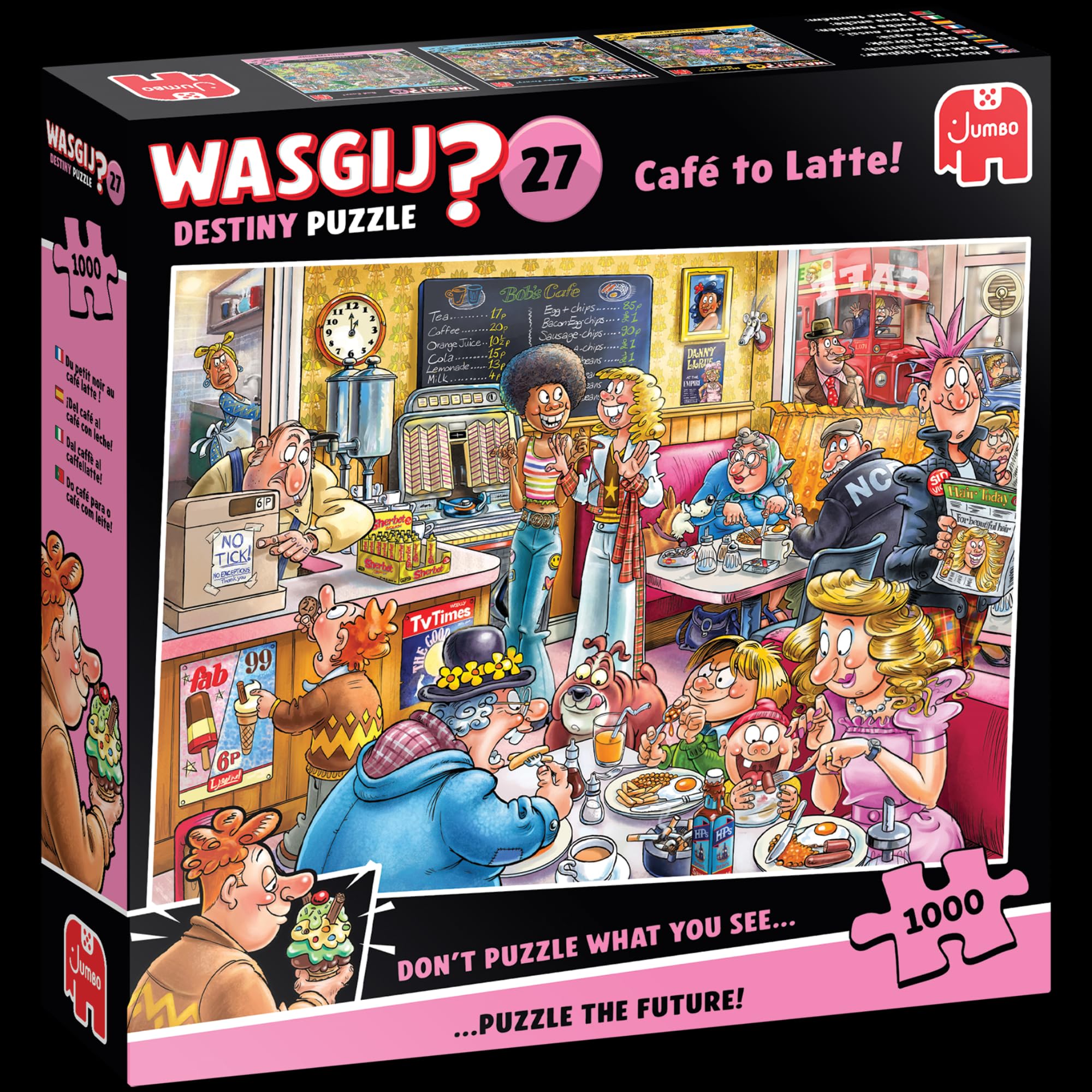 Wasgij Destiny 27: Café to Latte! 1000 Piece Jigsaw Puzzle for Adults 15