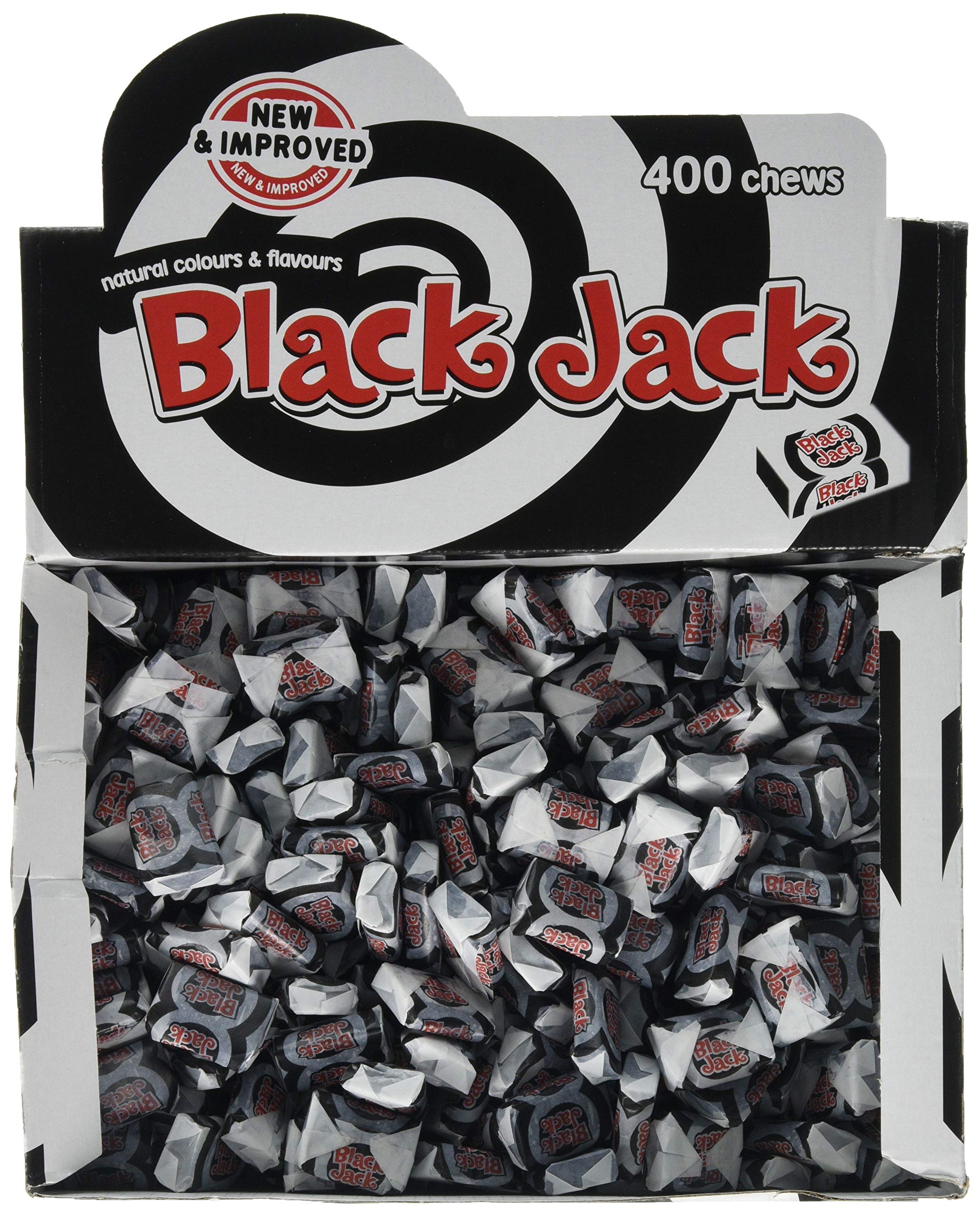 Barratt Black Jack Chews - Aniseed Flavour, 400 Count Box | 1400g