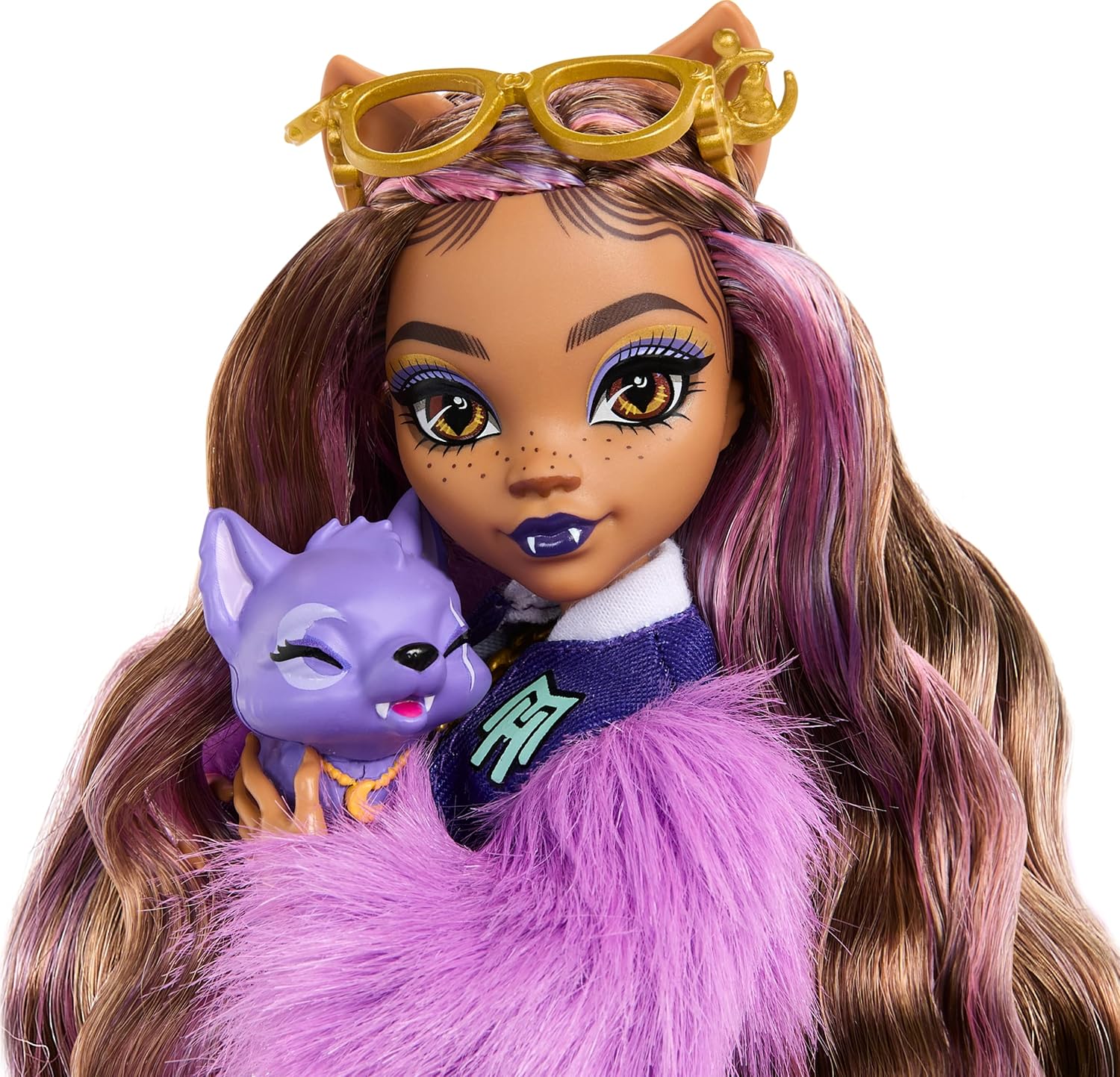Monster High Clawdeen Wolf Doll with Pet Crescent & Accessories - Ages 4+ 6