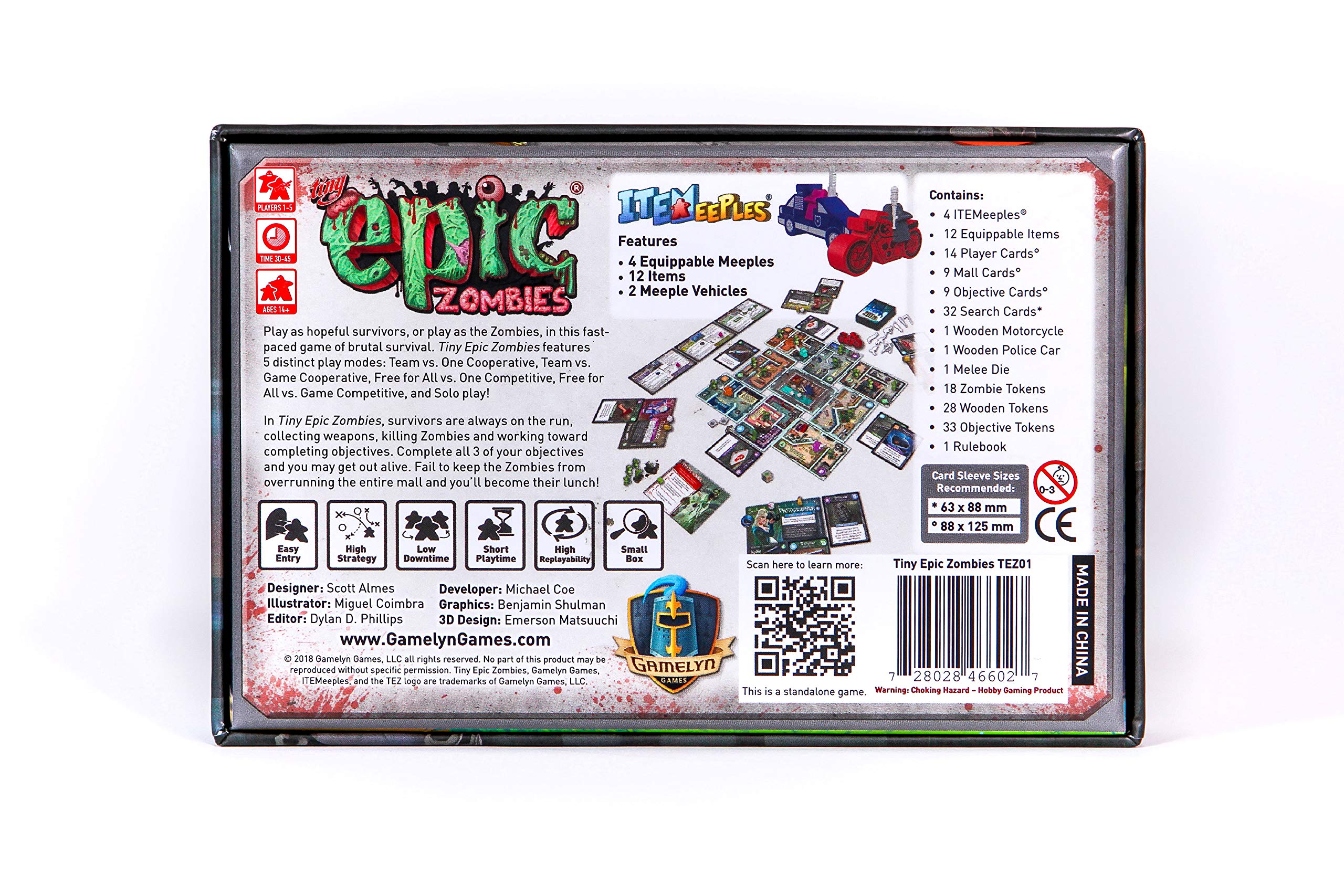Gamelyn Games GSTGMGTEZ Tiny Epic Zombies, gemischte Farben 5