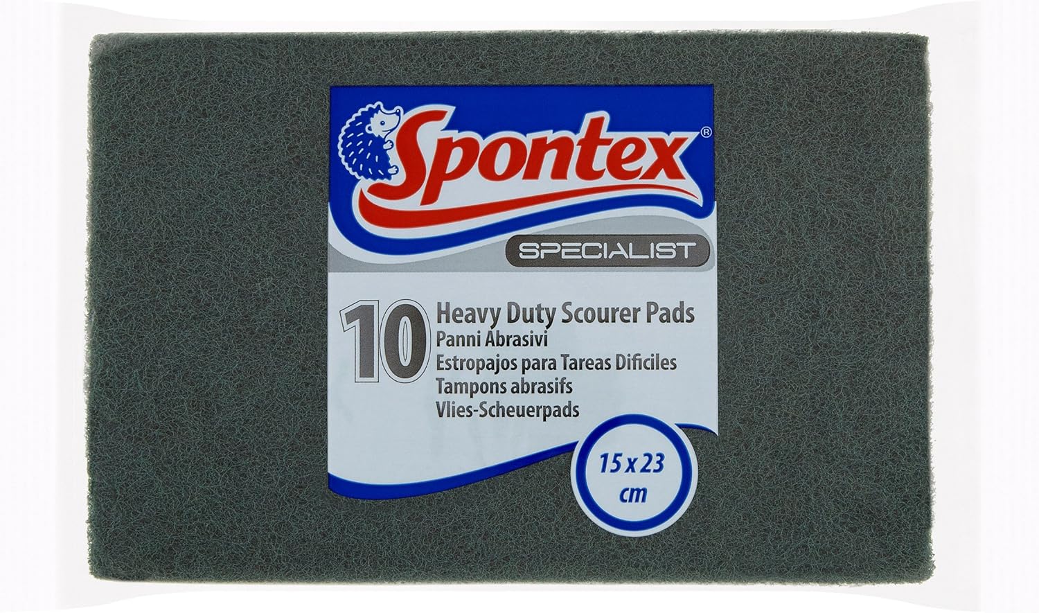 Spontex Specialist Heavy Duty Scourer Pads (Pack of 10)