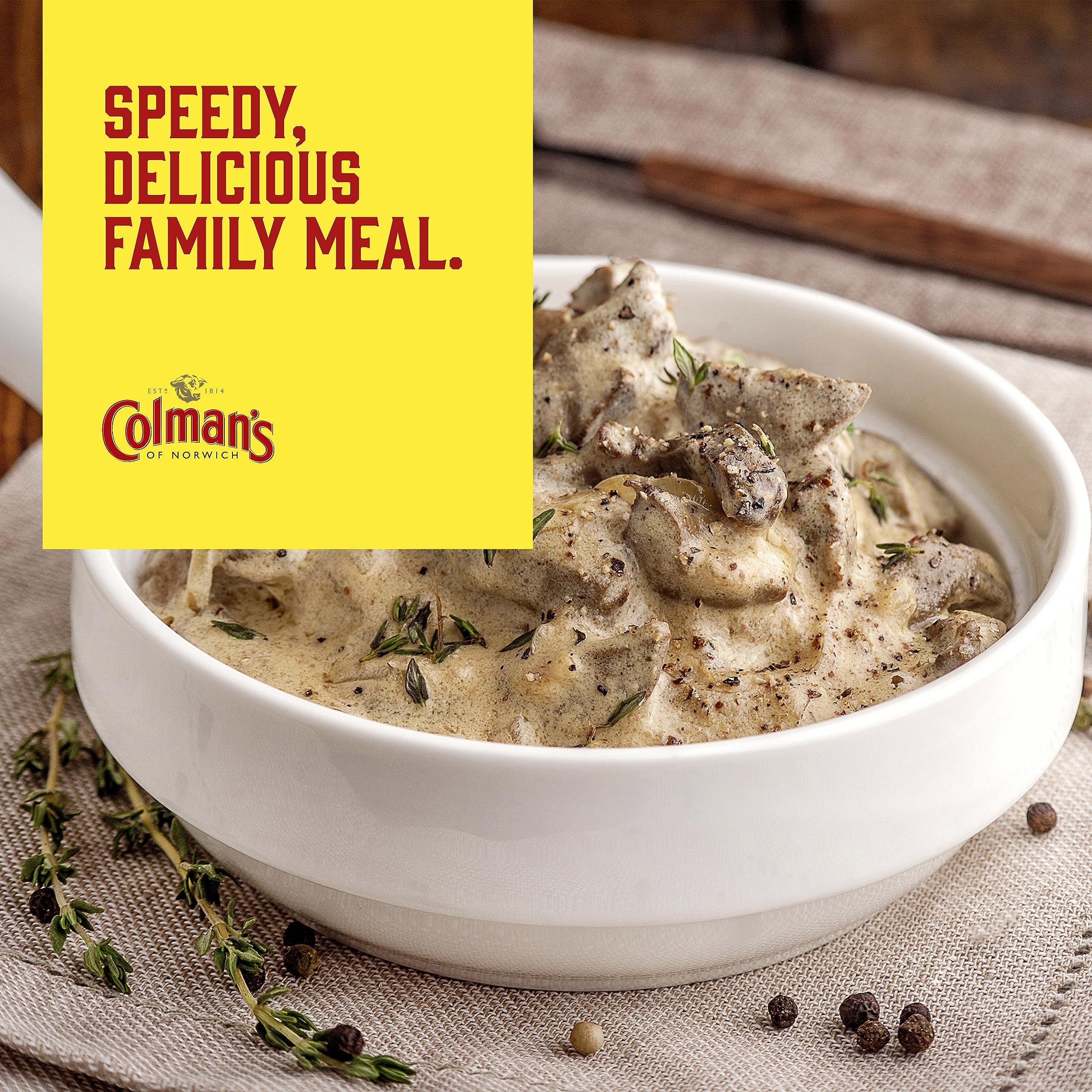 Colman's Beef Stroganoff Meal Maker - Quick Sauce Mix for Hearty Family Meals 6