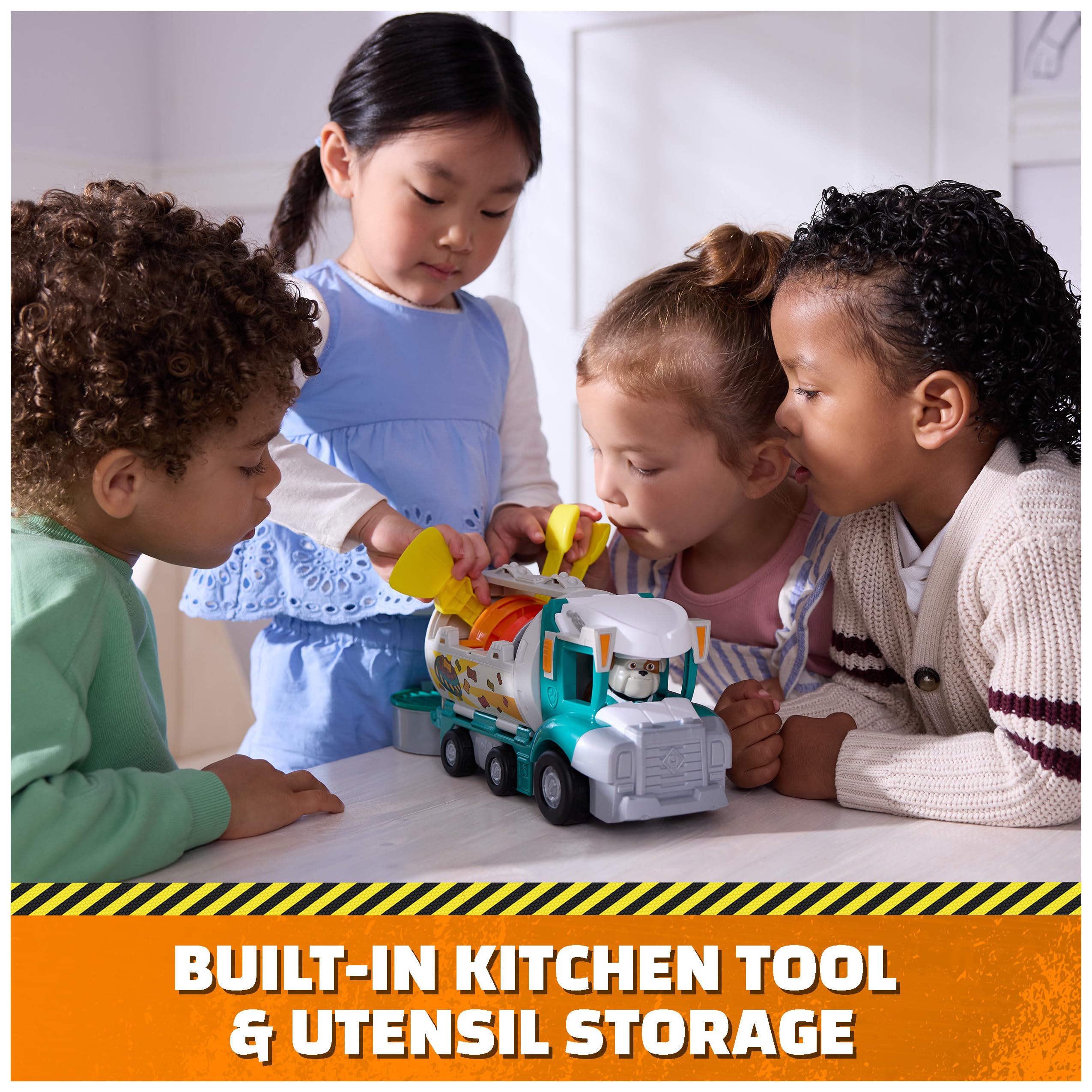 Rubble and Crew Growlin’ Grub Food Truck Playset - Construction & Kitchen Toy for Ages 3+ 9