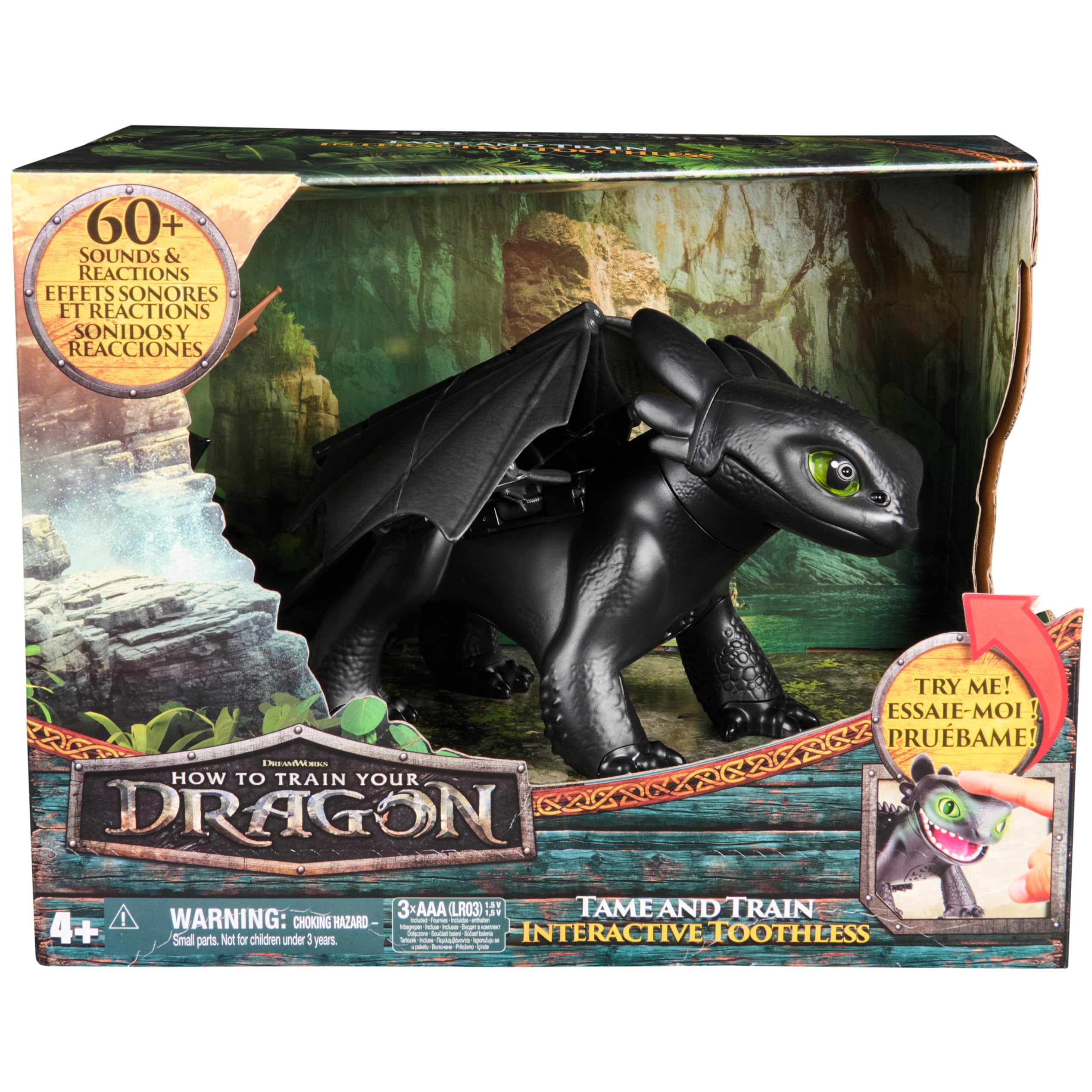 Dreamworks Dragons How to Train Your Dragon - Interactive Toothless Figure with Sound & Motion 8