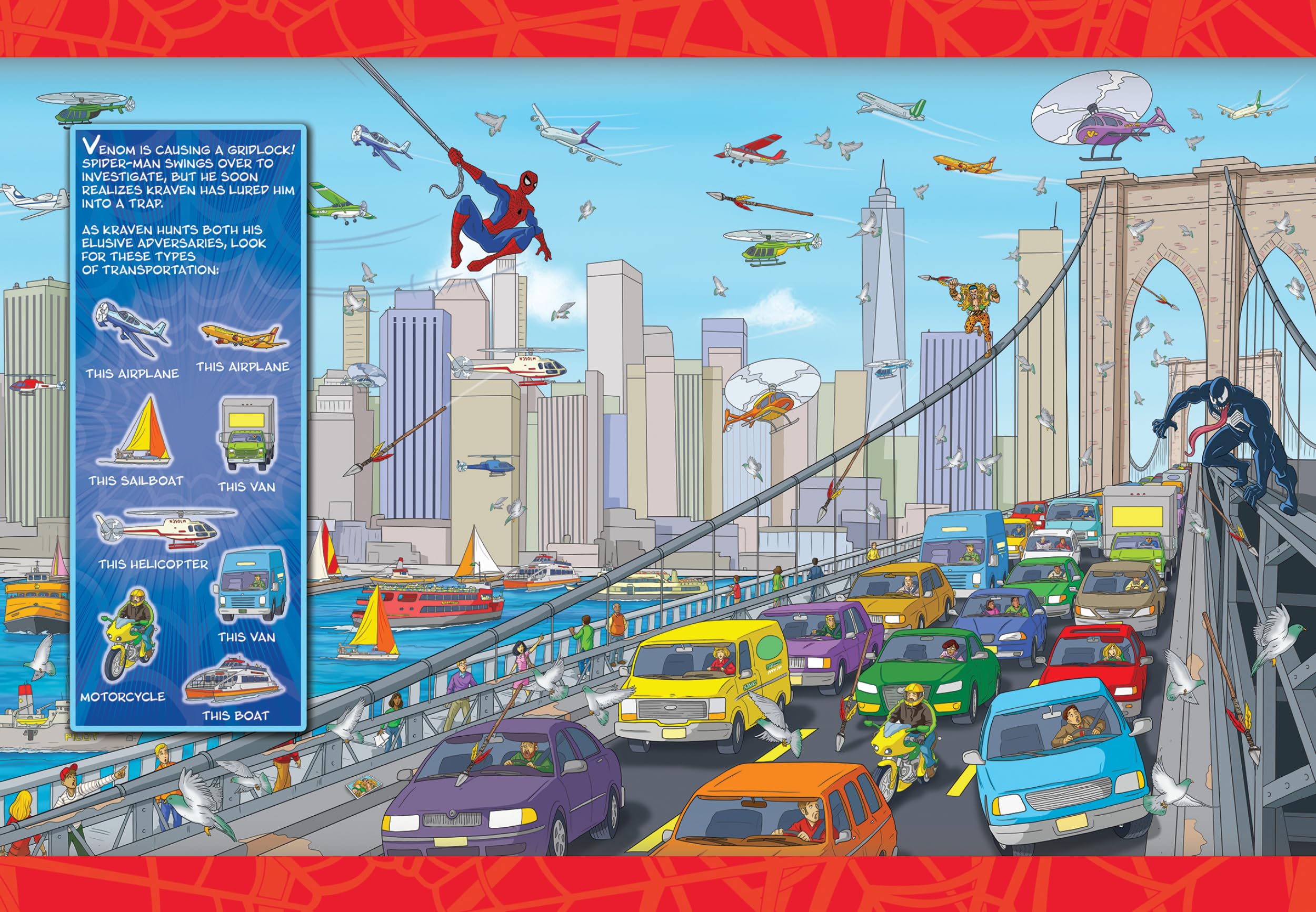 PI Kids Marvel Spider-Man Look & Find 3D Book - Ages 4-8 3