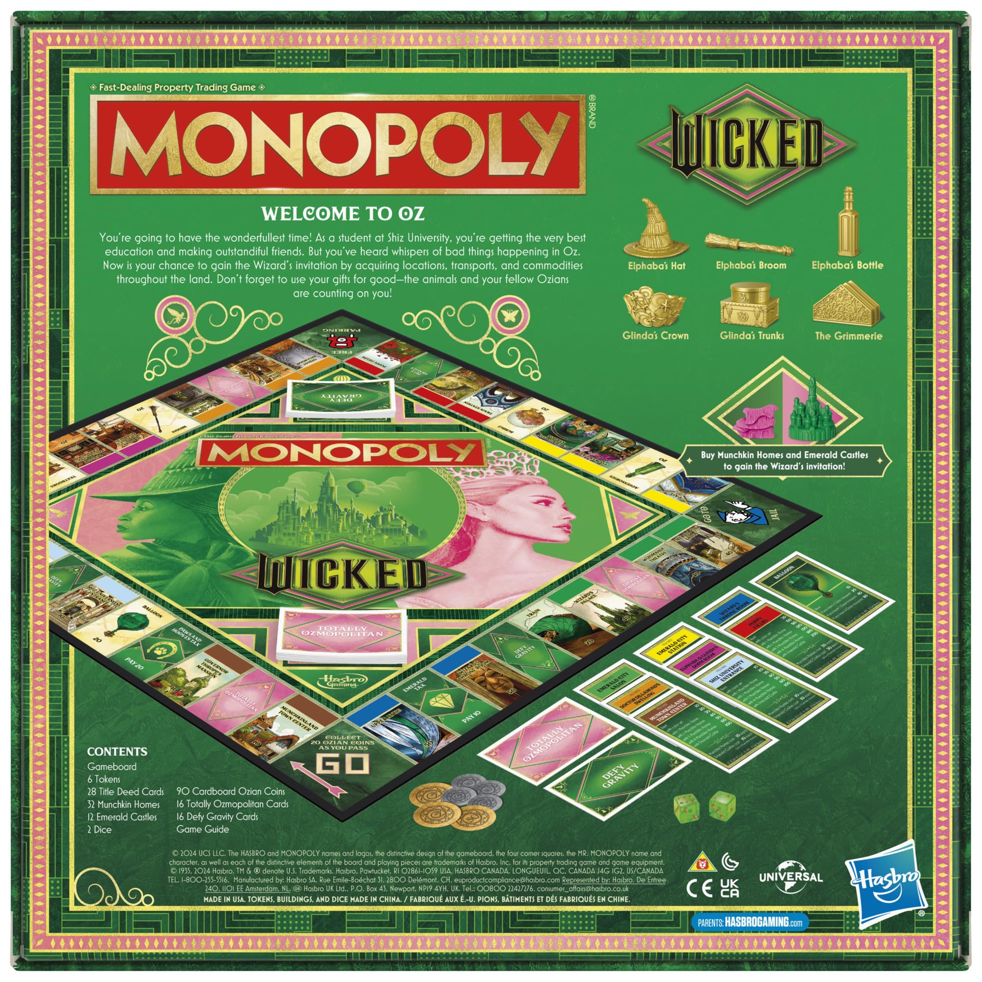 Monopoly Wicked Board Game - Official Edition Featuring Wicked Movie Theme 8